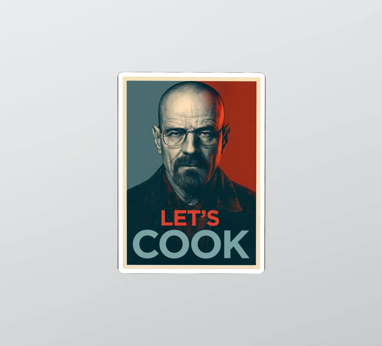 Walter White Let's Cook Art sticker by Lootprint