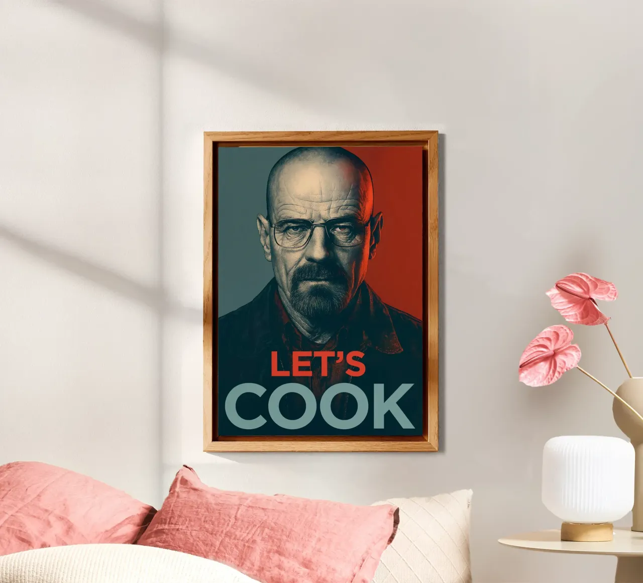 Walter White Let's Cook Art alu-dibond by Lootprint