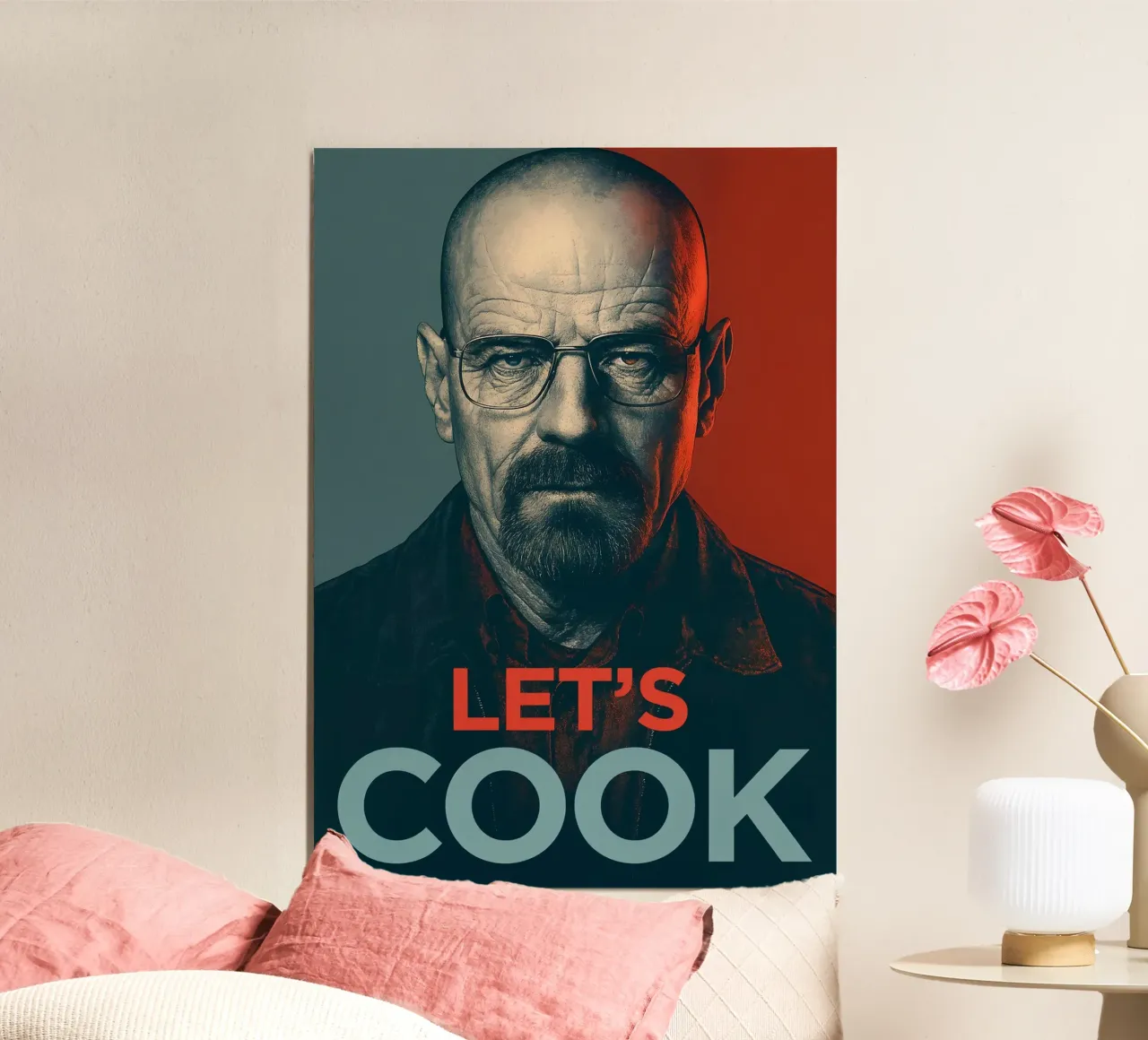 Walter White Let's Cook Art alu-dibond by Lootprint