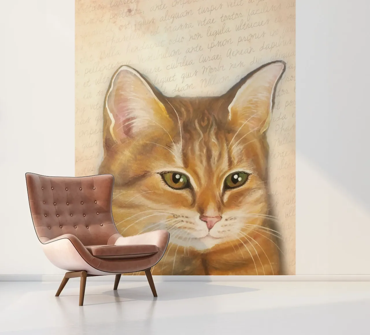 Katze Goldie photo wallpaper by Happy 😃 Art 🎨 by Christine Schnoell