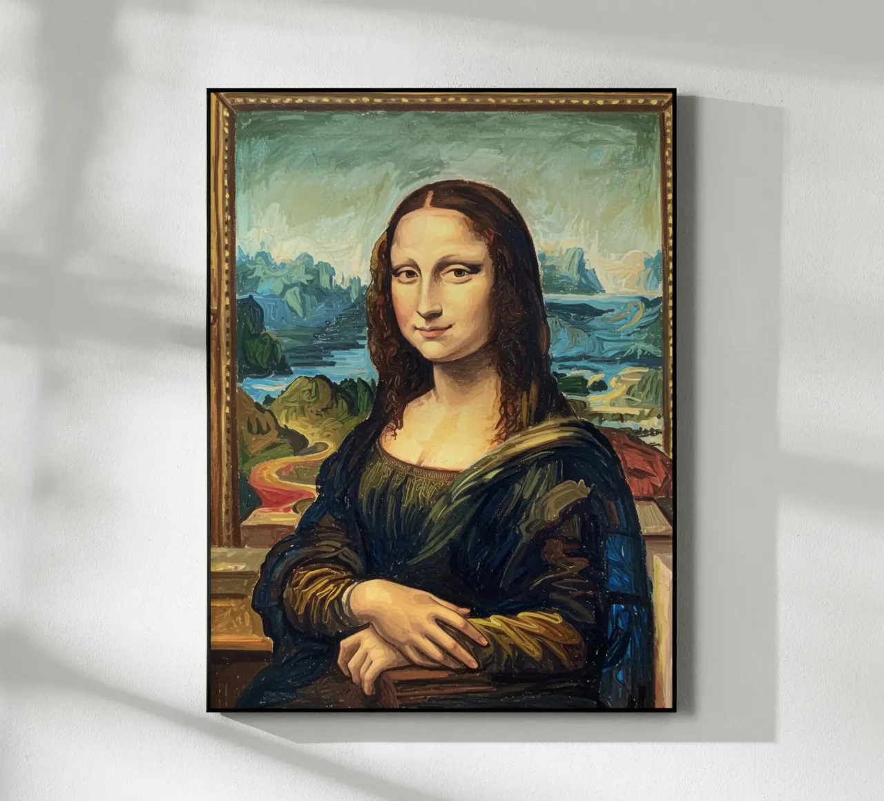 Monna Lisa moderna plexiglass da Art Center