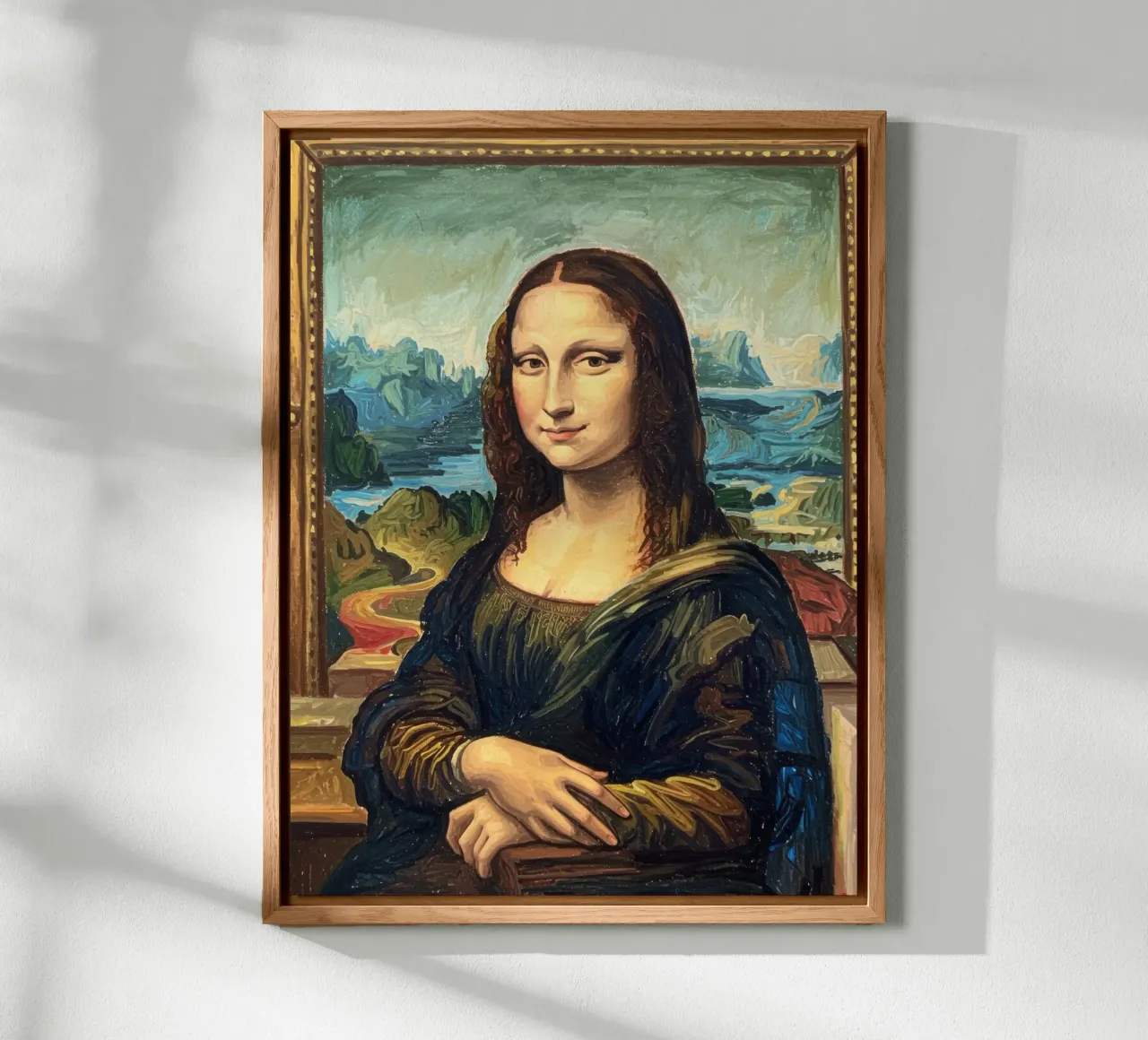 Monna Lisa moderna alluminio dibond da Art Center