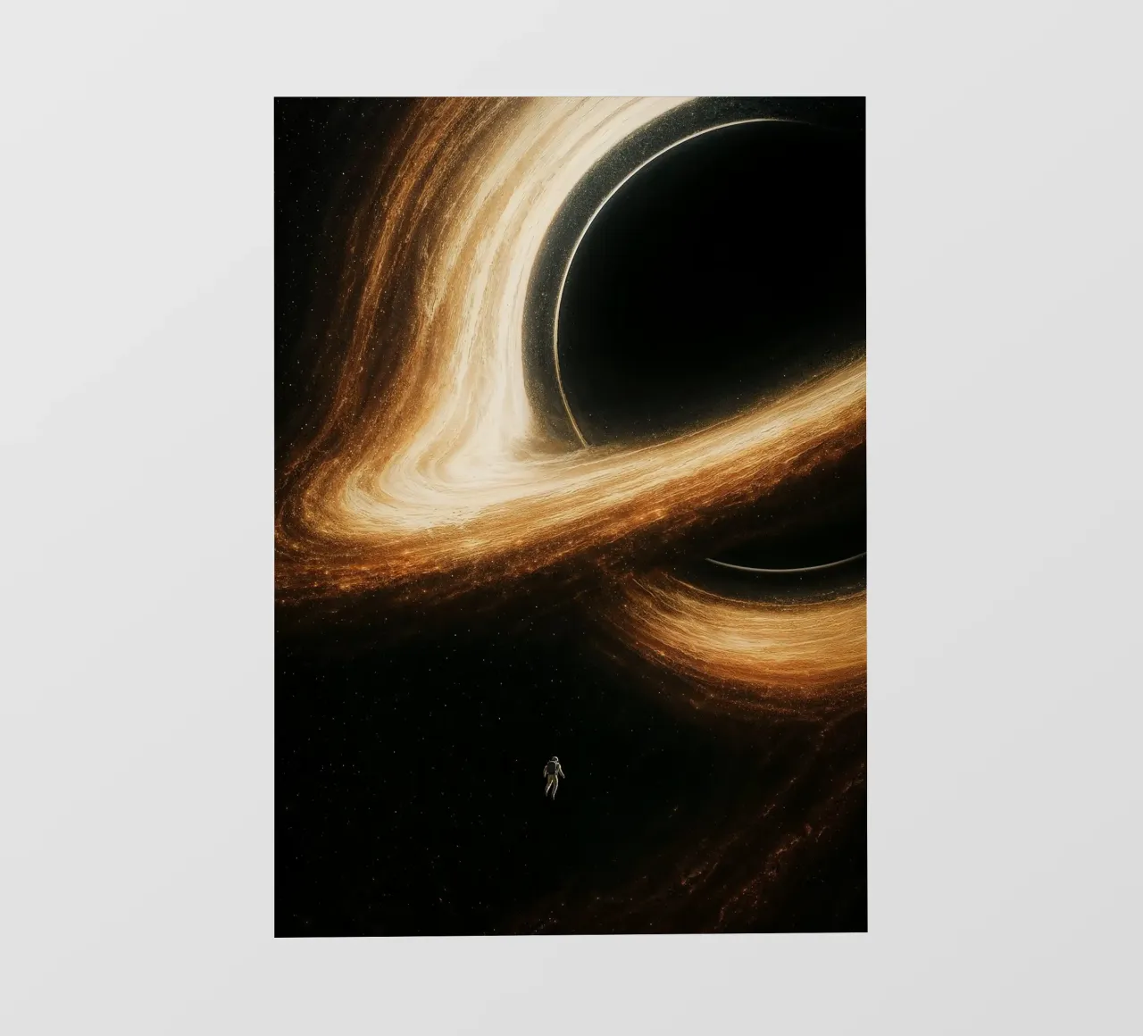 Interstellar Black Hole Gargantua pellicola backlit da Lootprint
