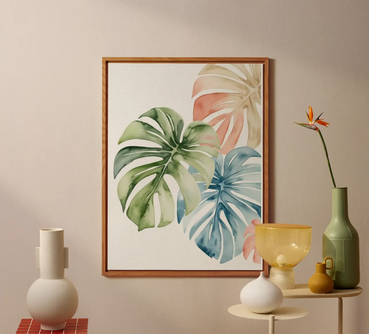 Monstera Magic alluminio dibond da Artsy Vibes