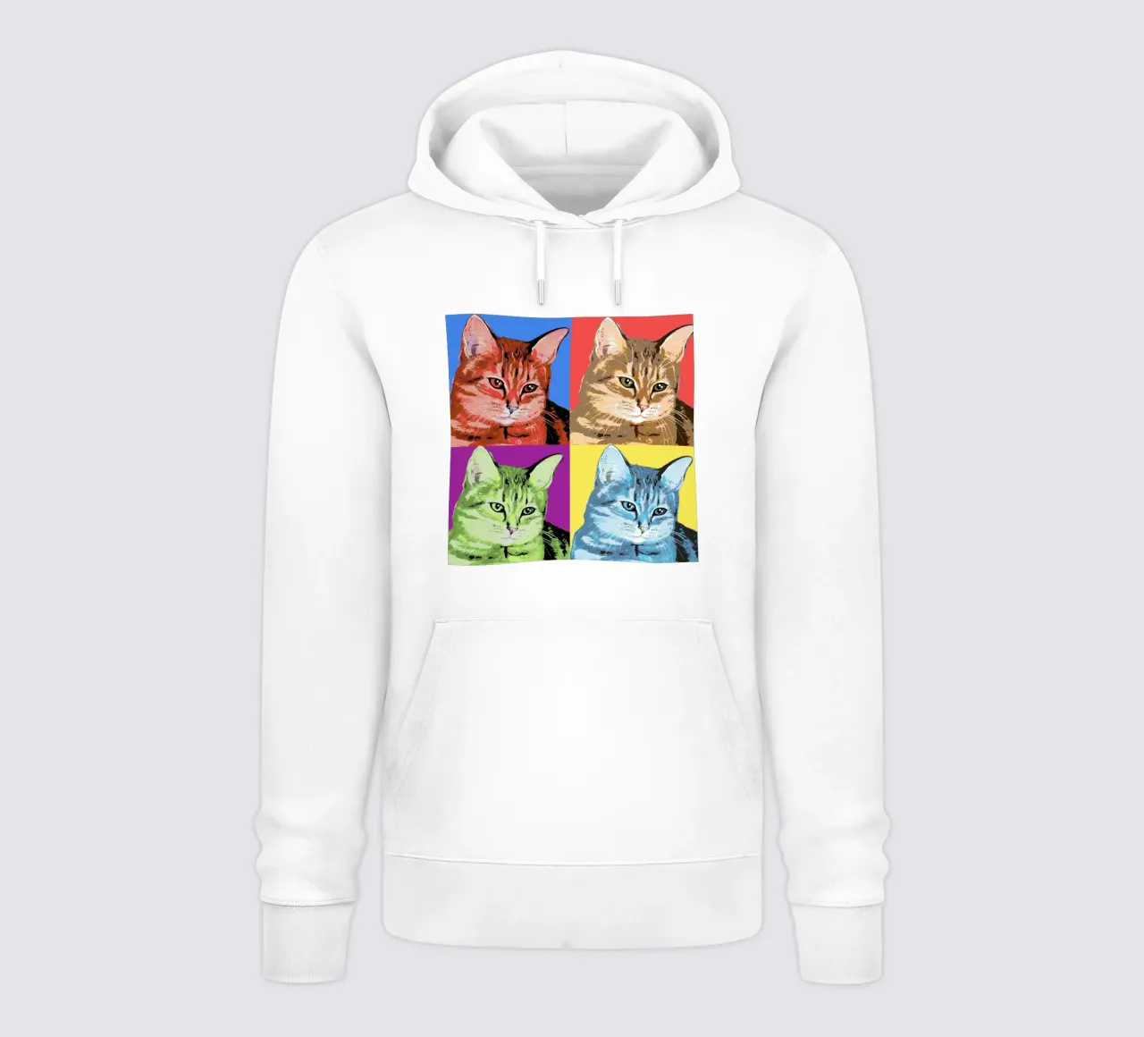 Pop-Art Cats 😻 felpa con cappuccio da Happy 😃 Art 🎨 by Christine Schnoell