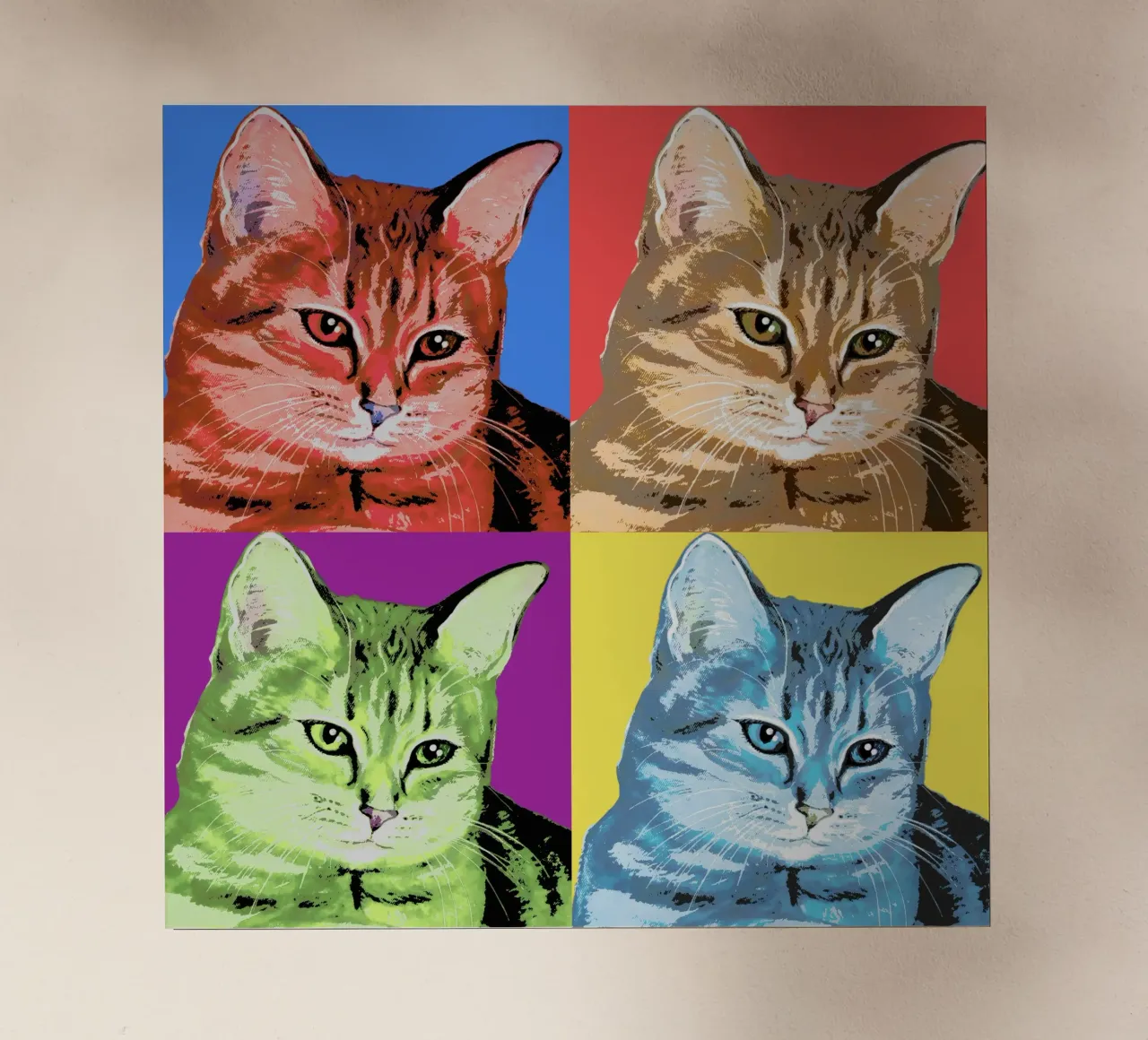 Pop-Art Cats 😻 pellicola backlit da Happy 😃 Art 🎨 by Christine Schnoell