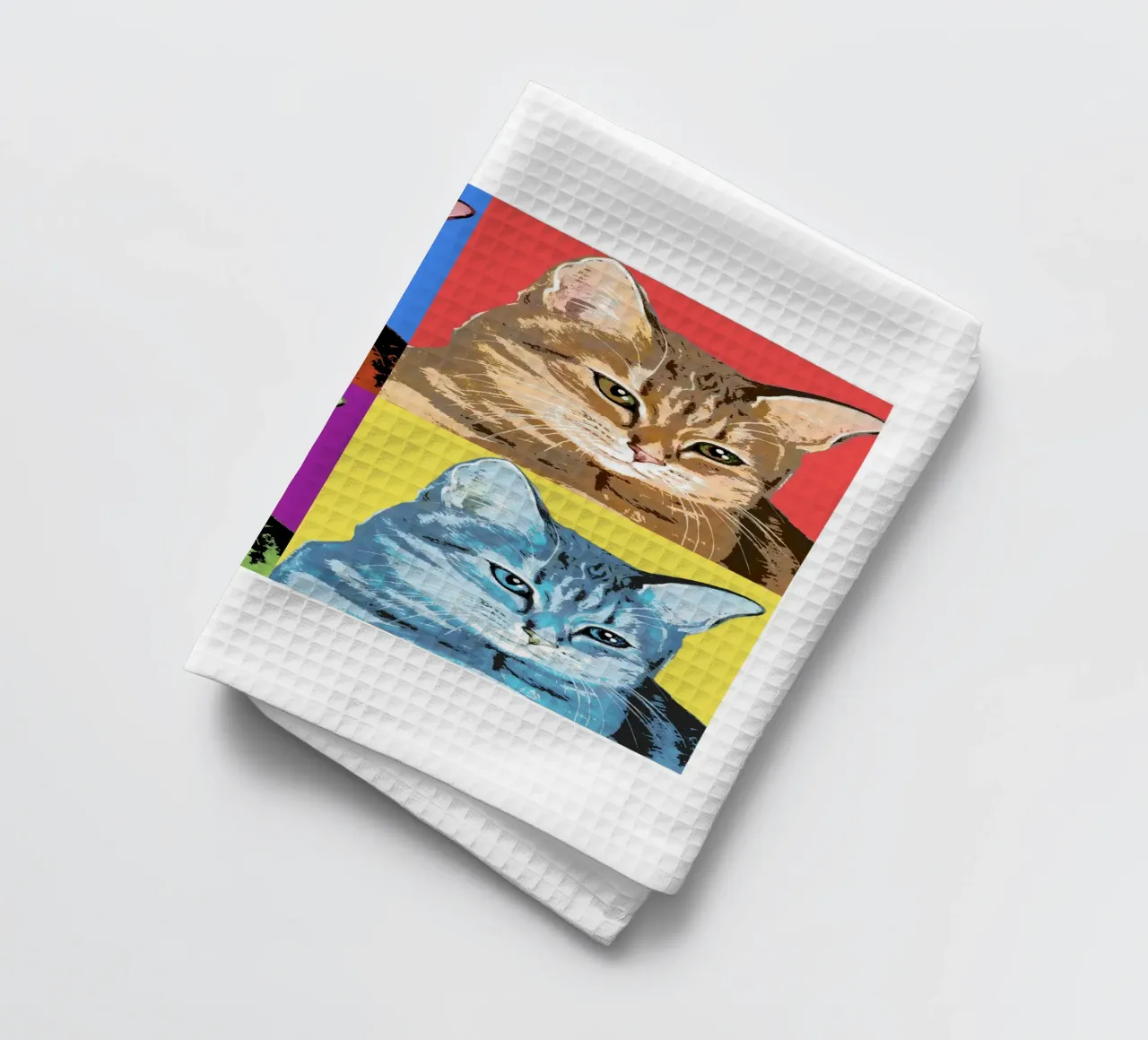 Pop-Art Cats 😻 canovaccio da cucina da Happy 😃 Art 🎨 by Christine Schnoell