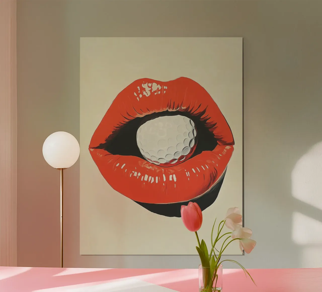 Dopamine Decor Golf Lover Trendy Pop Art Decor poster con telaio in legno da Farlane