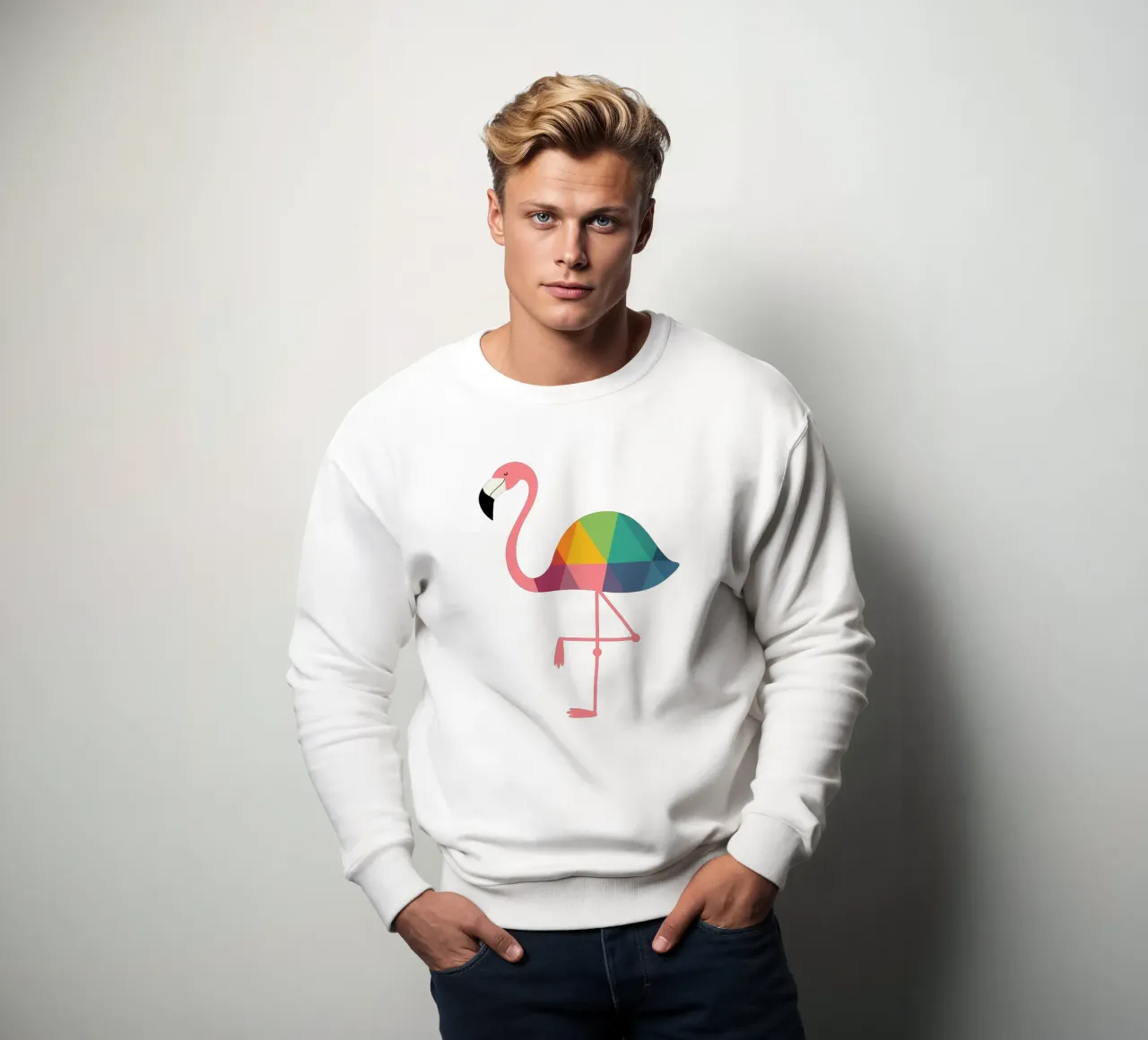 Fenicottero arcobaleno felpa da Andy Westface