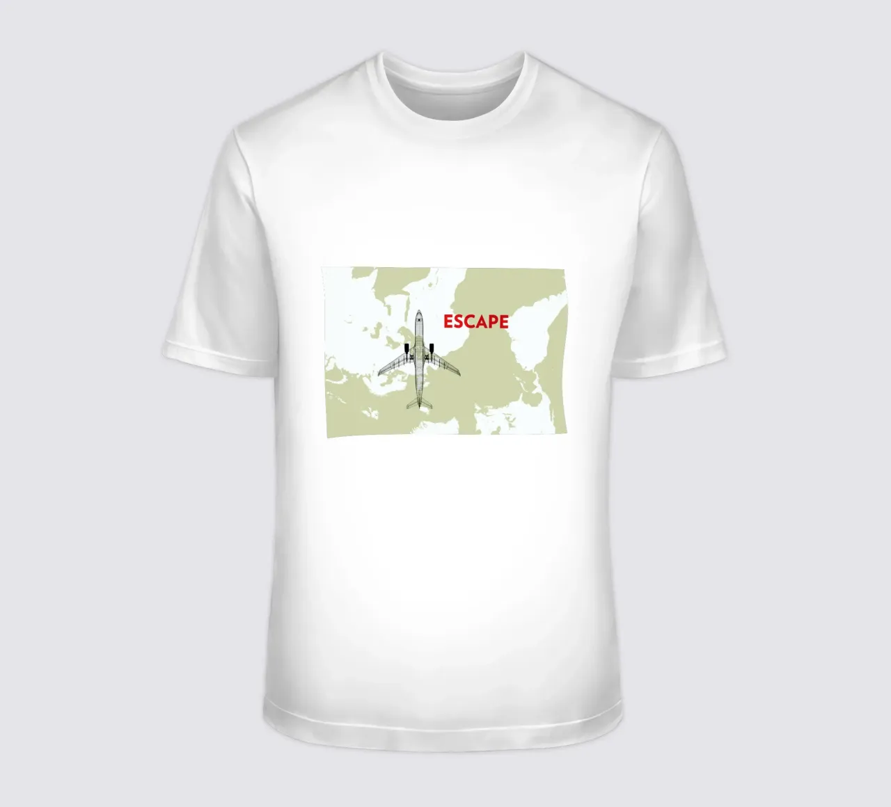 Escape Air Travel Map t-shirt da Marc Schulthess