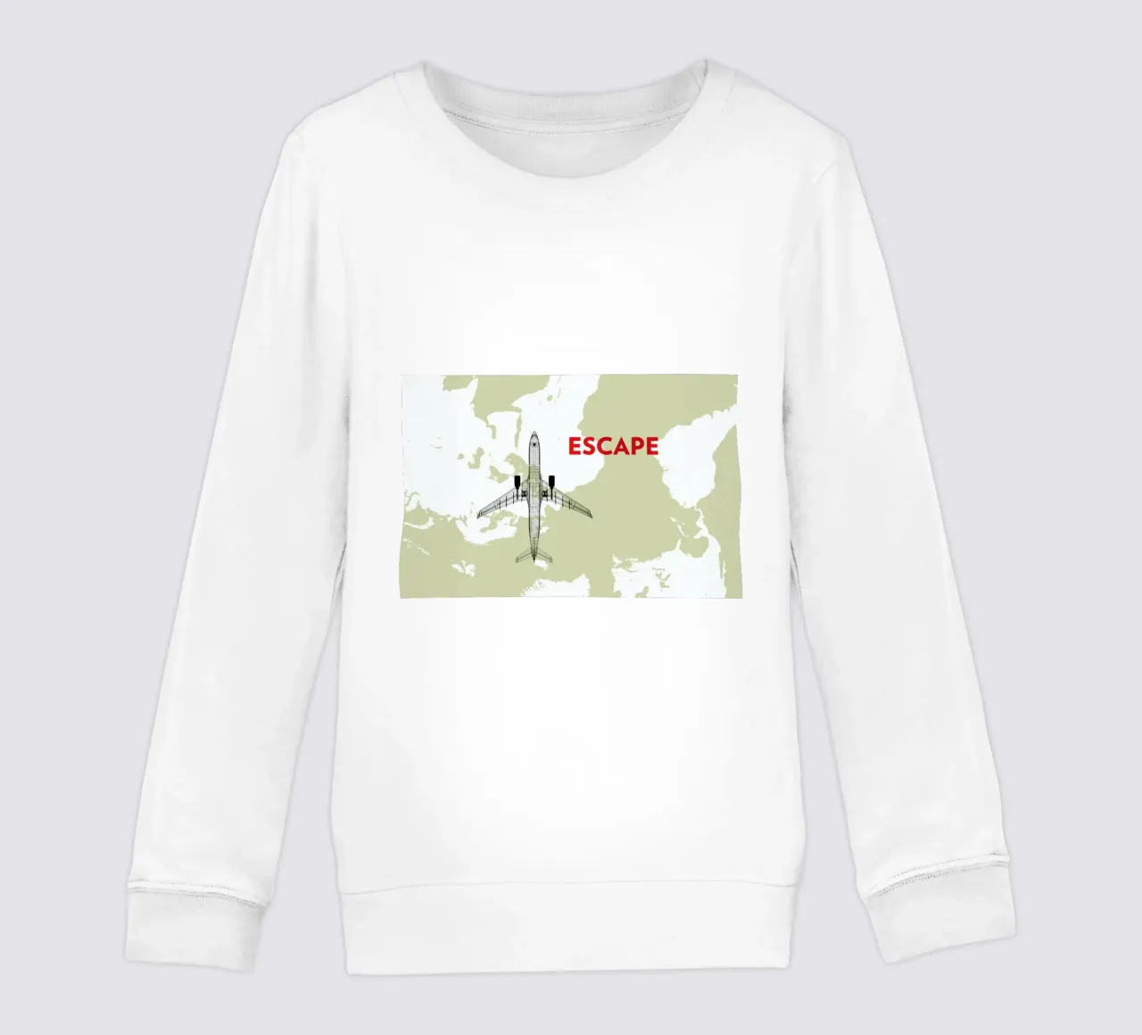 Escape Air Travel Map felpa bambino da Marc Schulthess