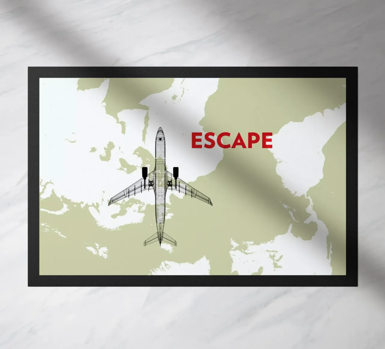 Escape Air Travel Map zerbino da Marc Schulthess