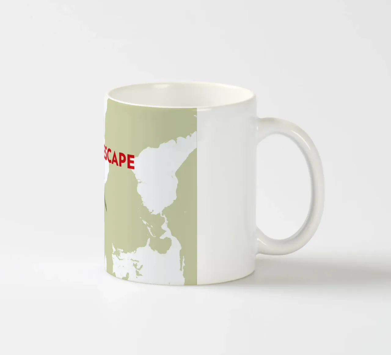 Escape Air Travel Map tazza in ceramica da Marc Schulthess