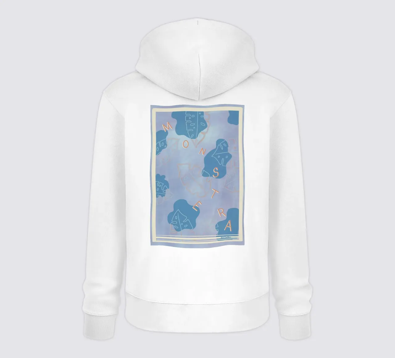 Monstera Liebe felpa con cappuccio da Beeeplan