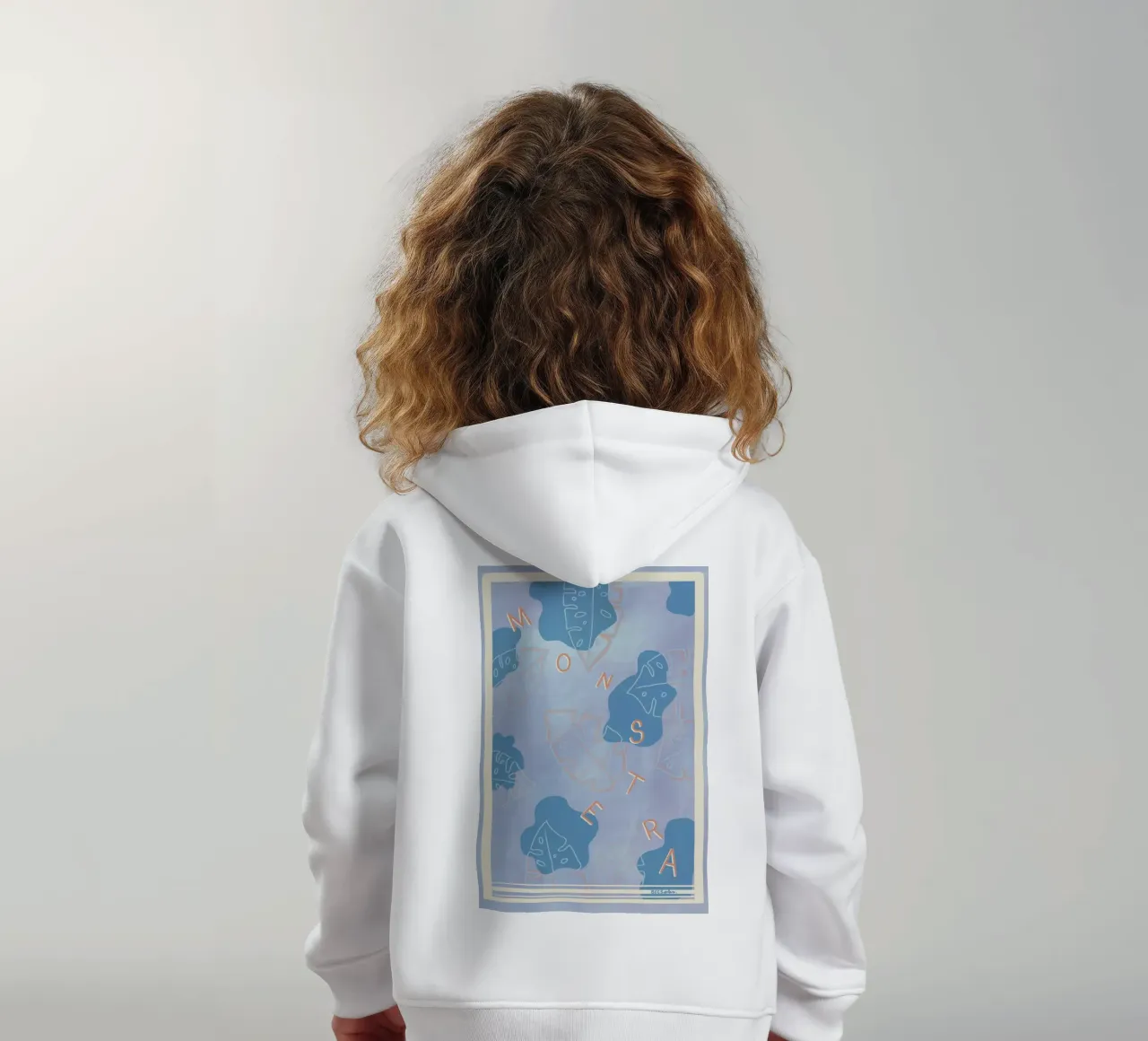 Monstera Liebe felpa bambino con cappuccio da Beeeplan