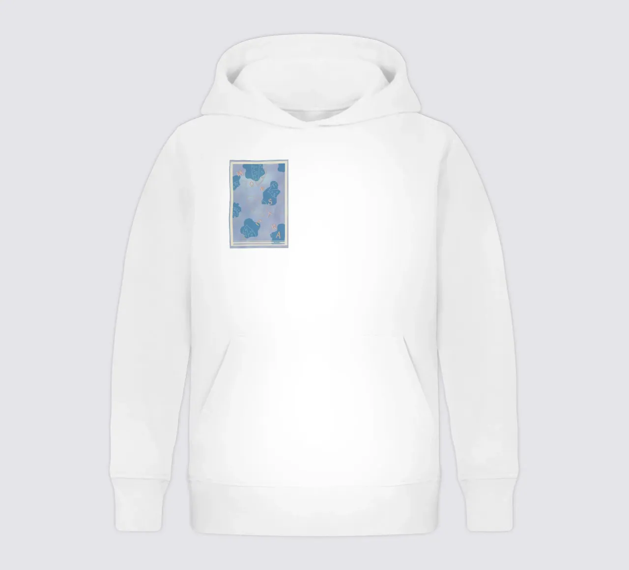 Monstera Liebe felpa bambino con cappuccio da Beeeplan