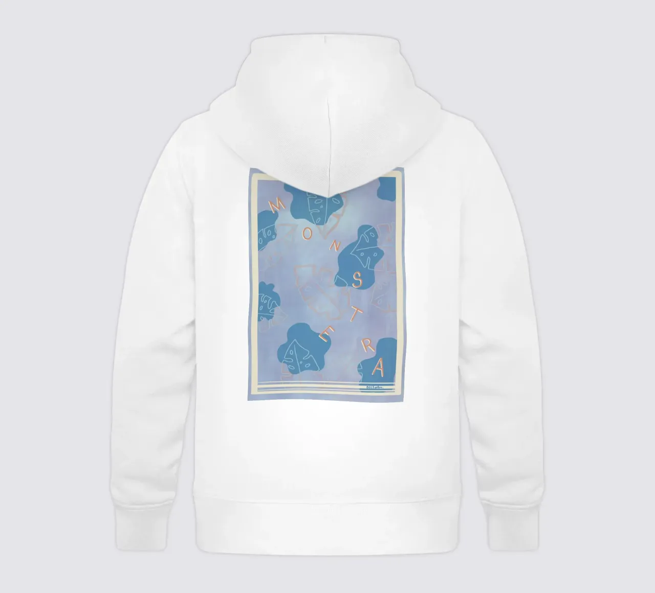 Monstera Liebe felpa bambino con cappuccio da Beeeplan