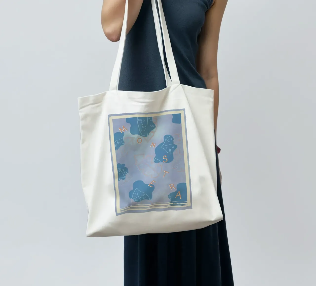 Monstera Liebe borsa in juta da Beeeplan