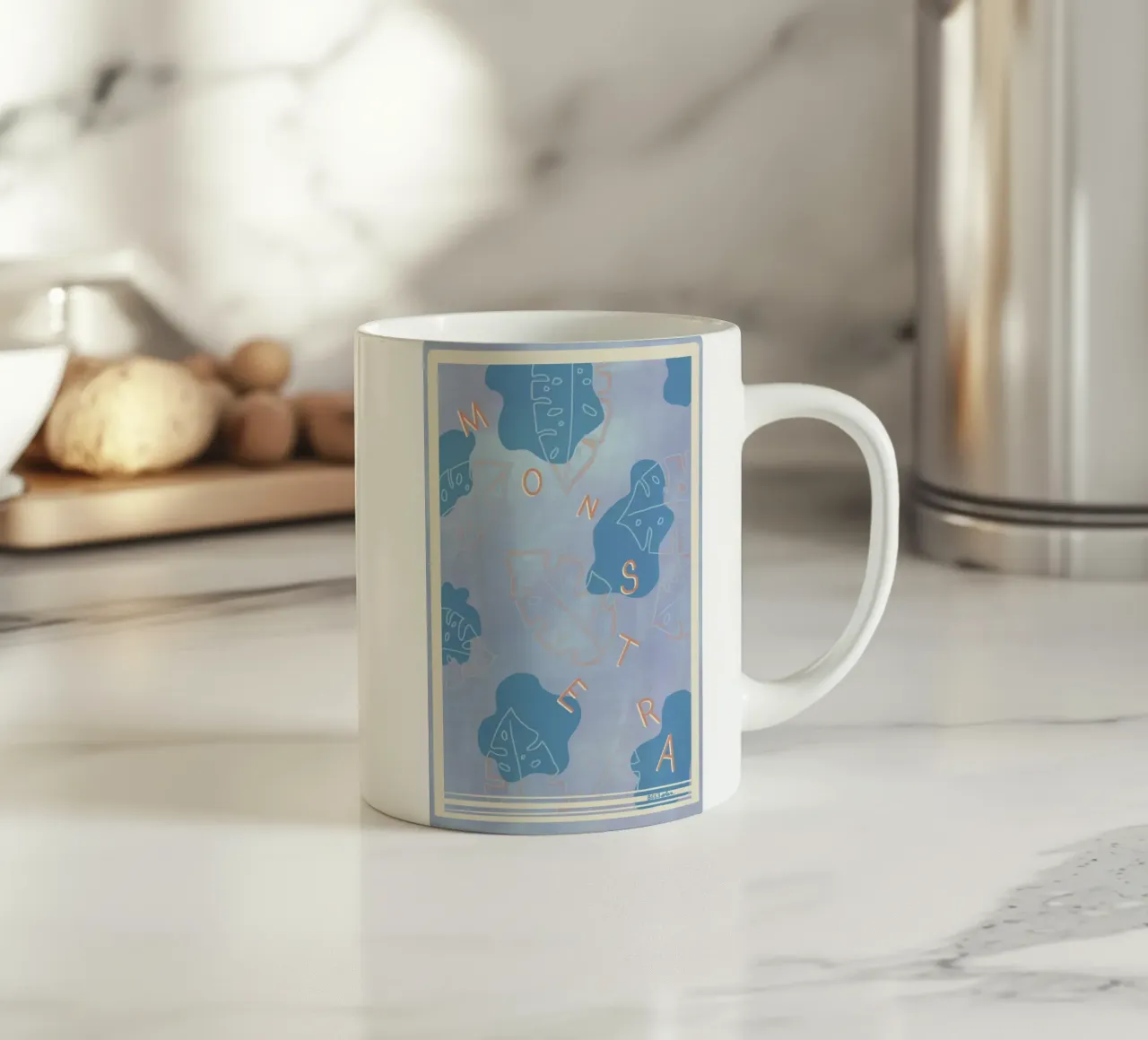 Monstera Liebe tazza in ceramica da Beeeplan