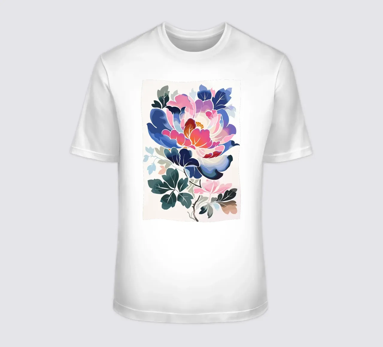 Fiore retrò giapponese t-shirt da diedrich