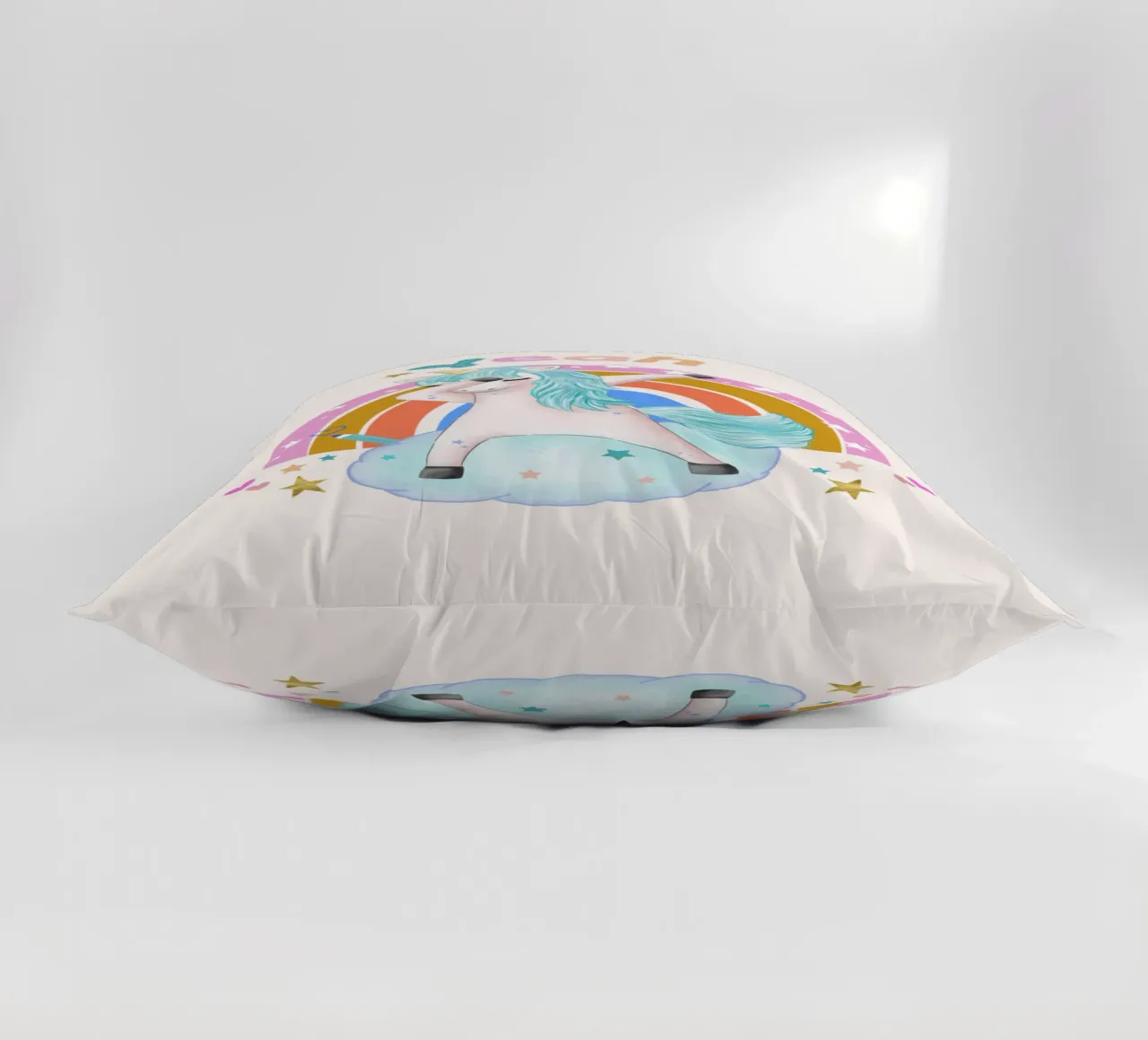 Simpatico unicorno. Con arcobaleno. cuscino da CalliLetters