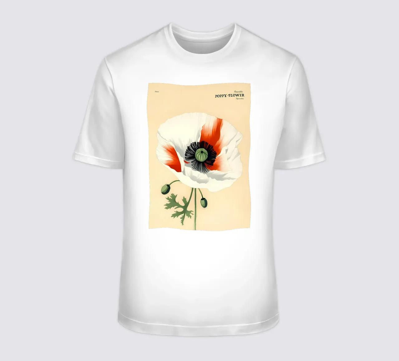 Fiore di papavero Retror t-shirt da diedrich