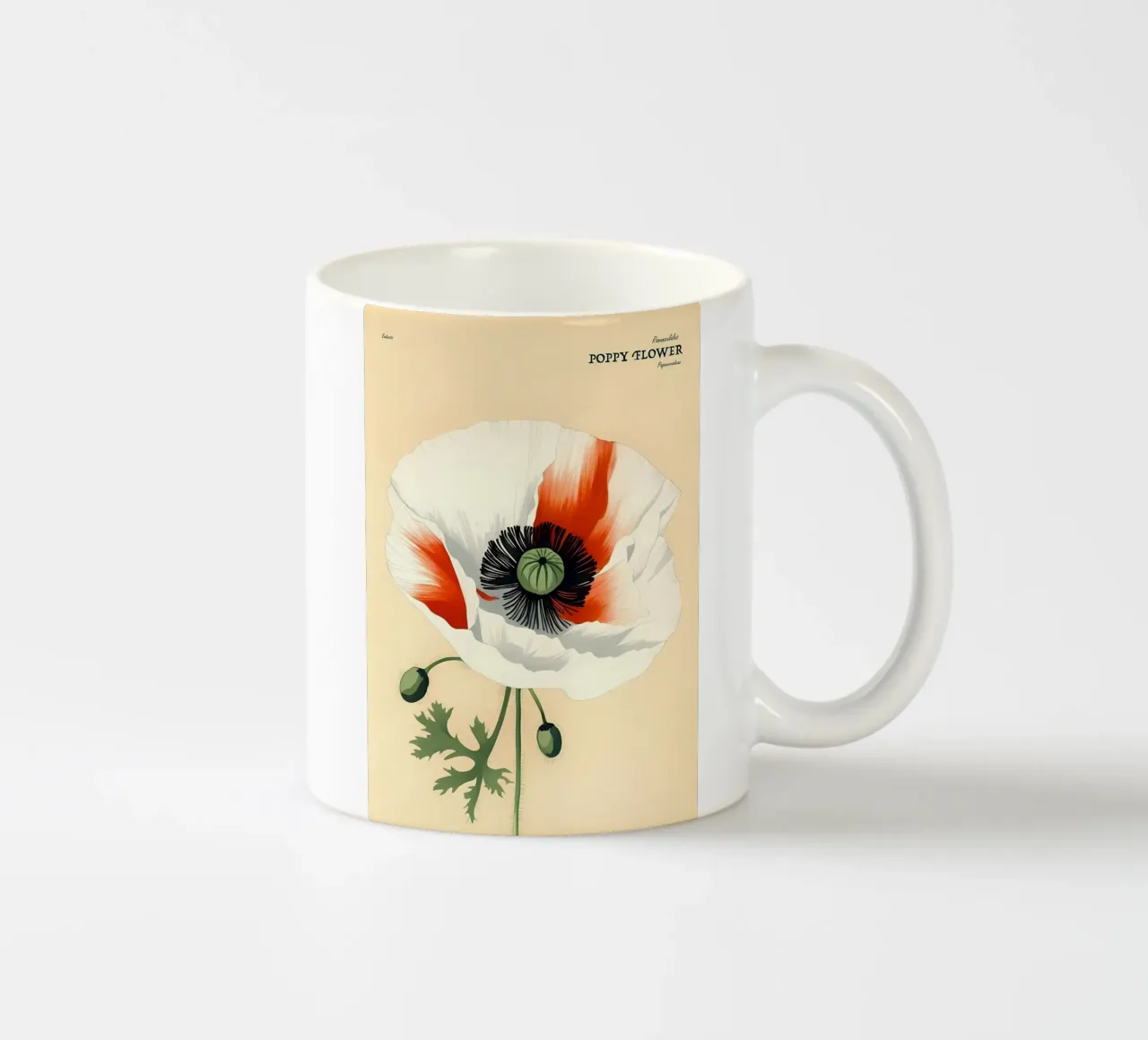 Fiore di papavero Retror tazza in ceramica da diedrich