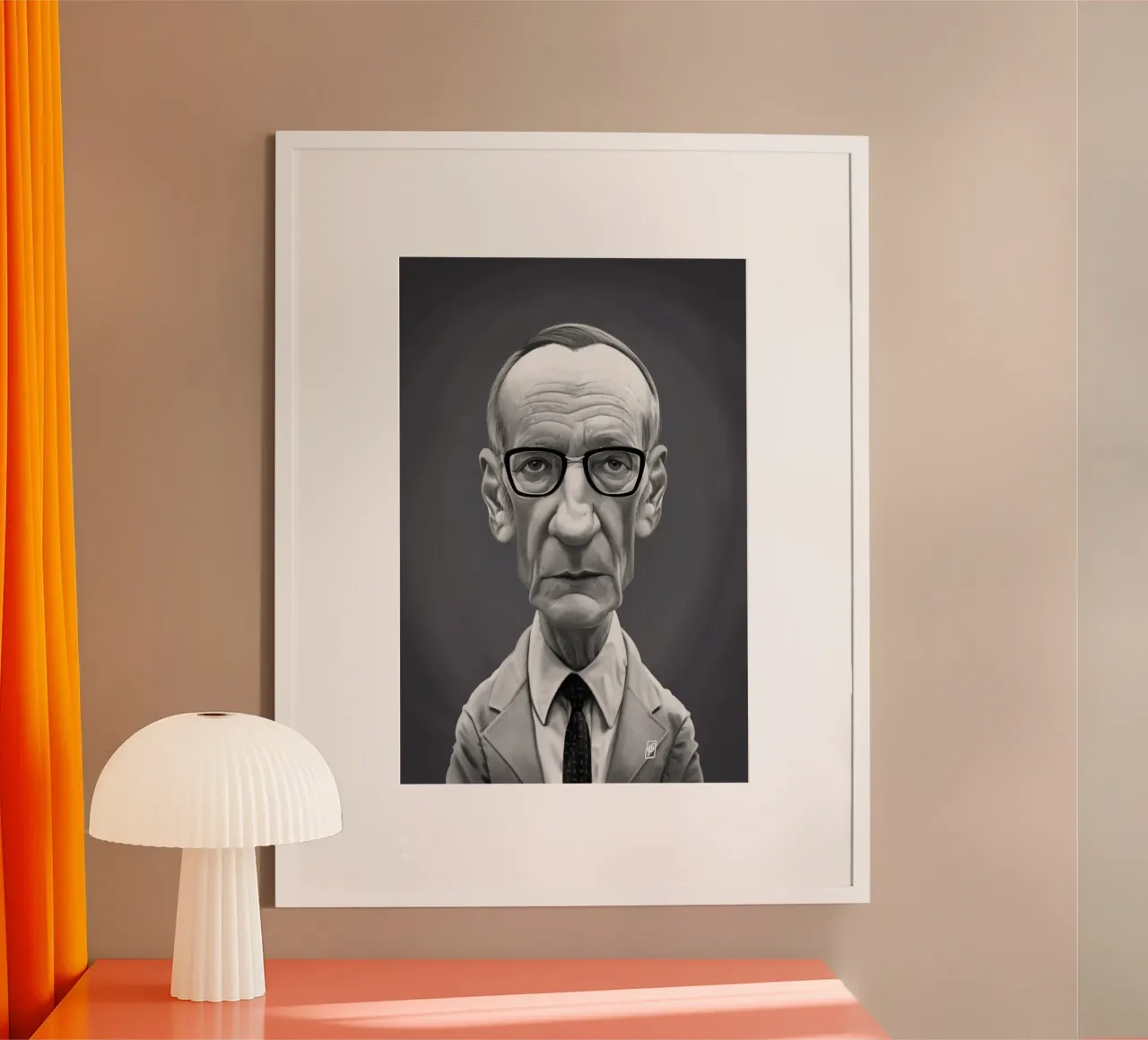 William Borough poster con telaio in alluminio da Rob Art | Illustration