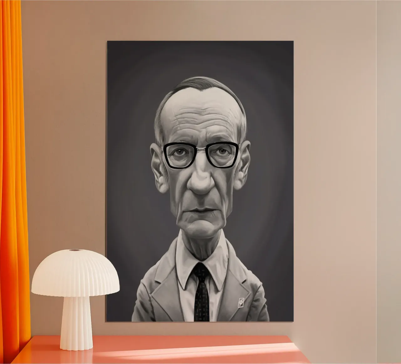 William Borough poster con telaio in alluminio da Rob Art | Illustration