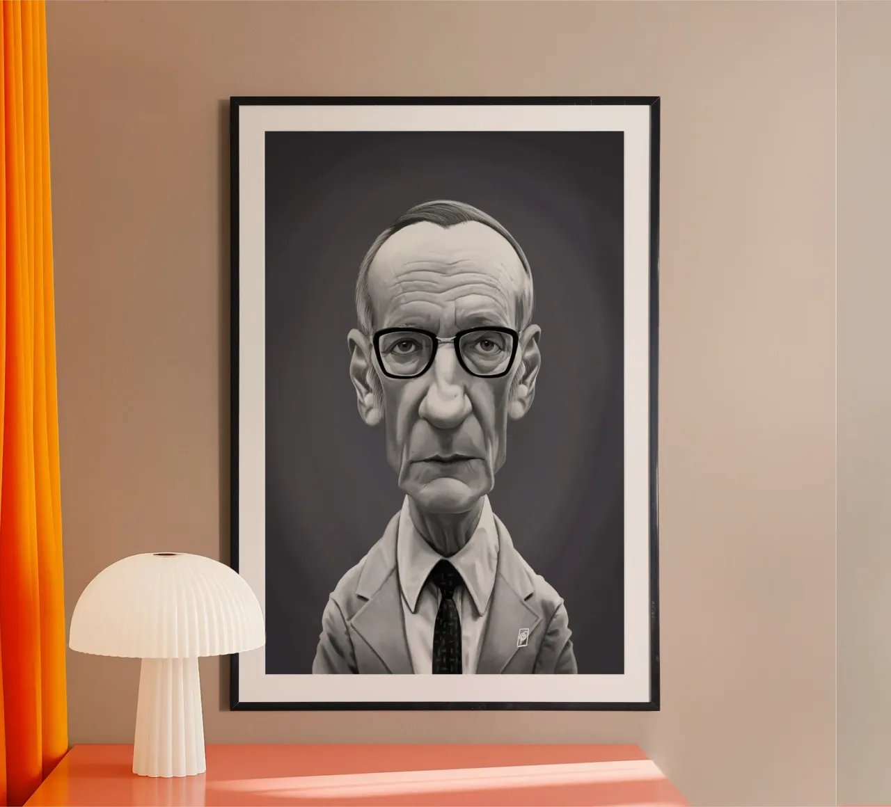 William Borough poster con telaio in alluminio da Rob Art | Illustration