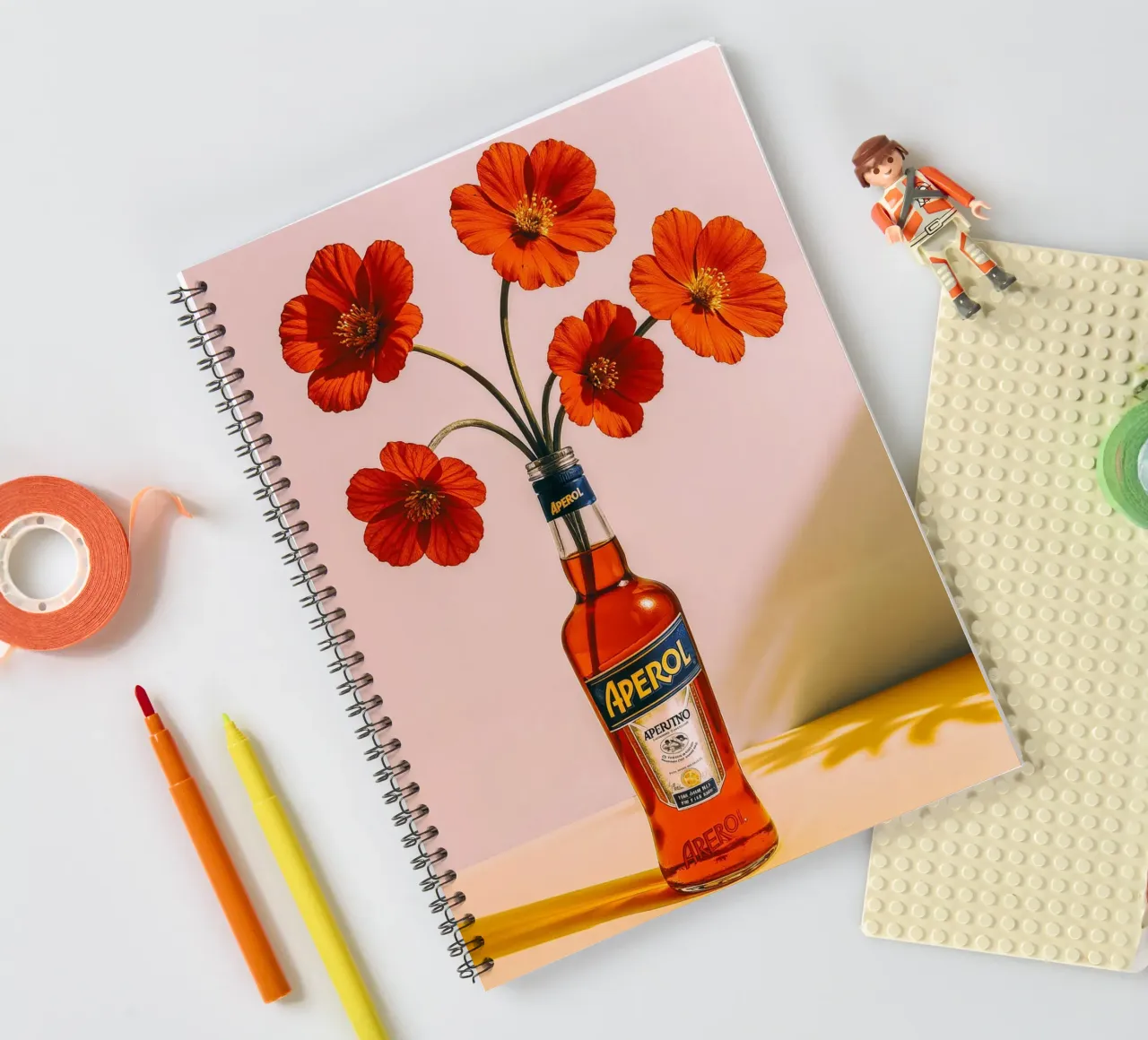 Aperitivo in Full Bloom spiral notebook by BLICKPUNKT