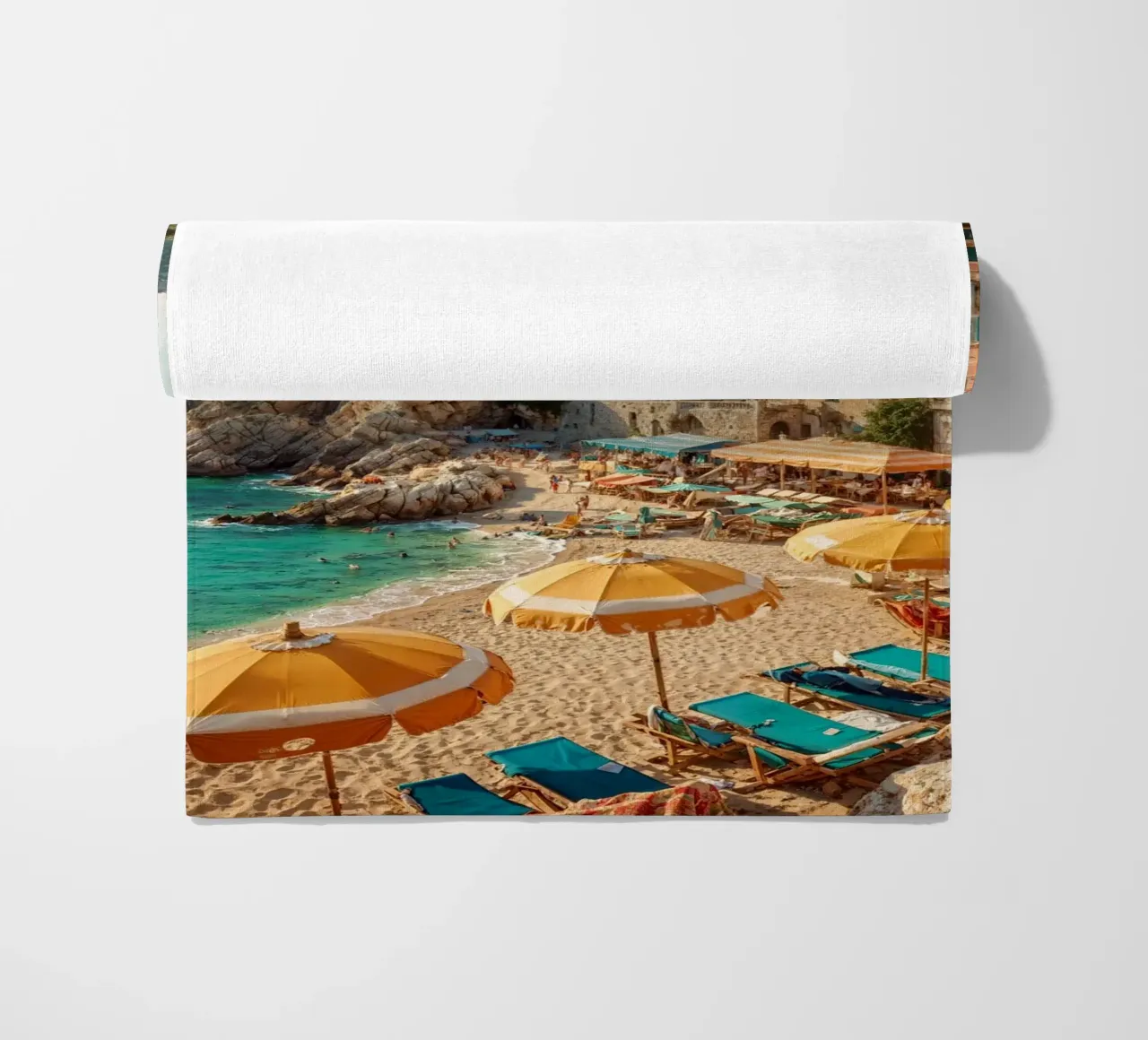 Amalfi Dreams & Sunbeams beach towel by BLICKPUNKT