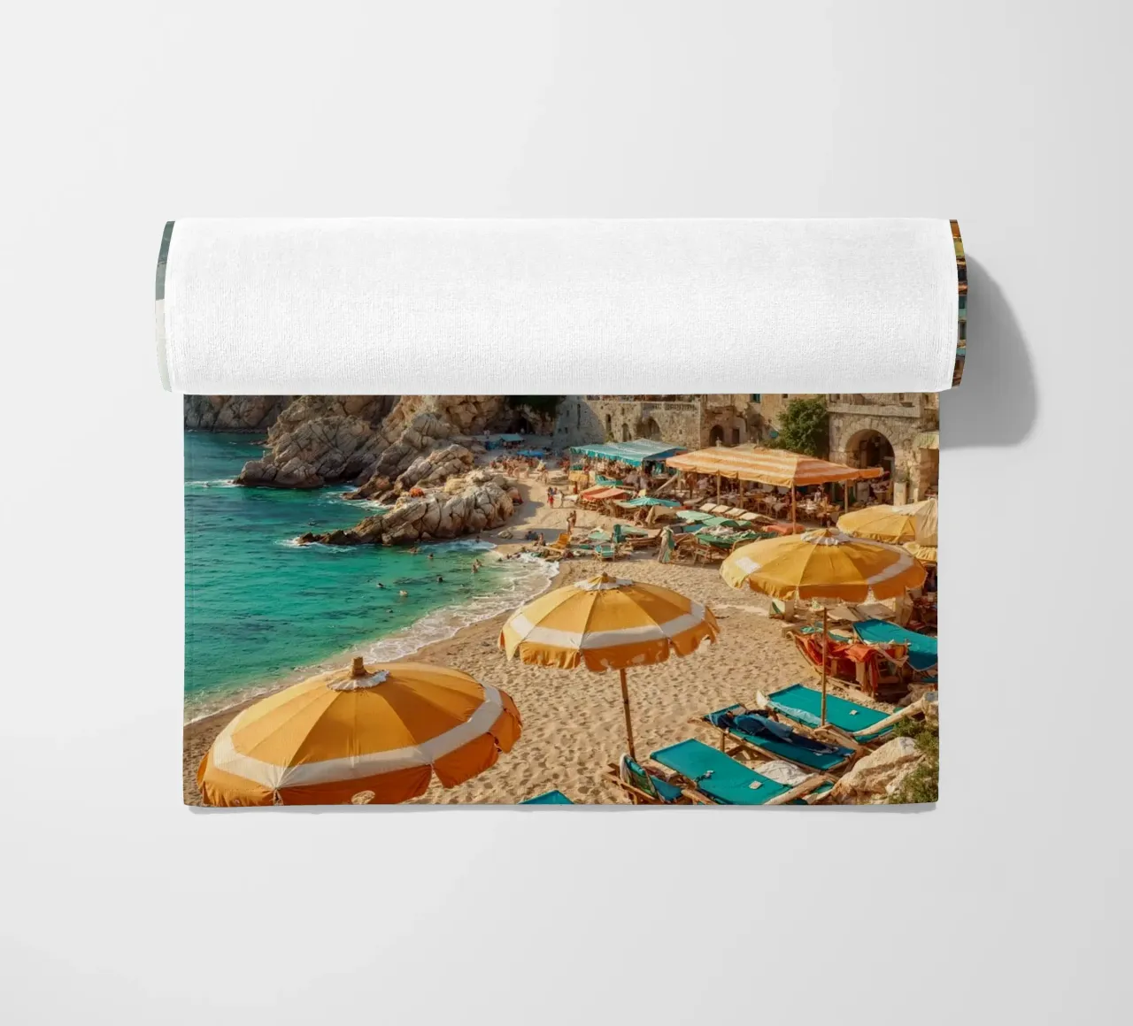 Amalfi Dreams & Sunbeams beach towel by BLICKPUNKT