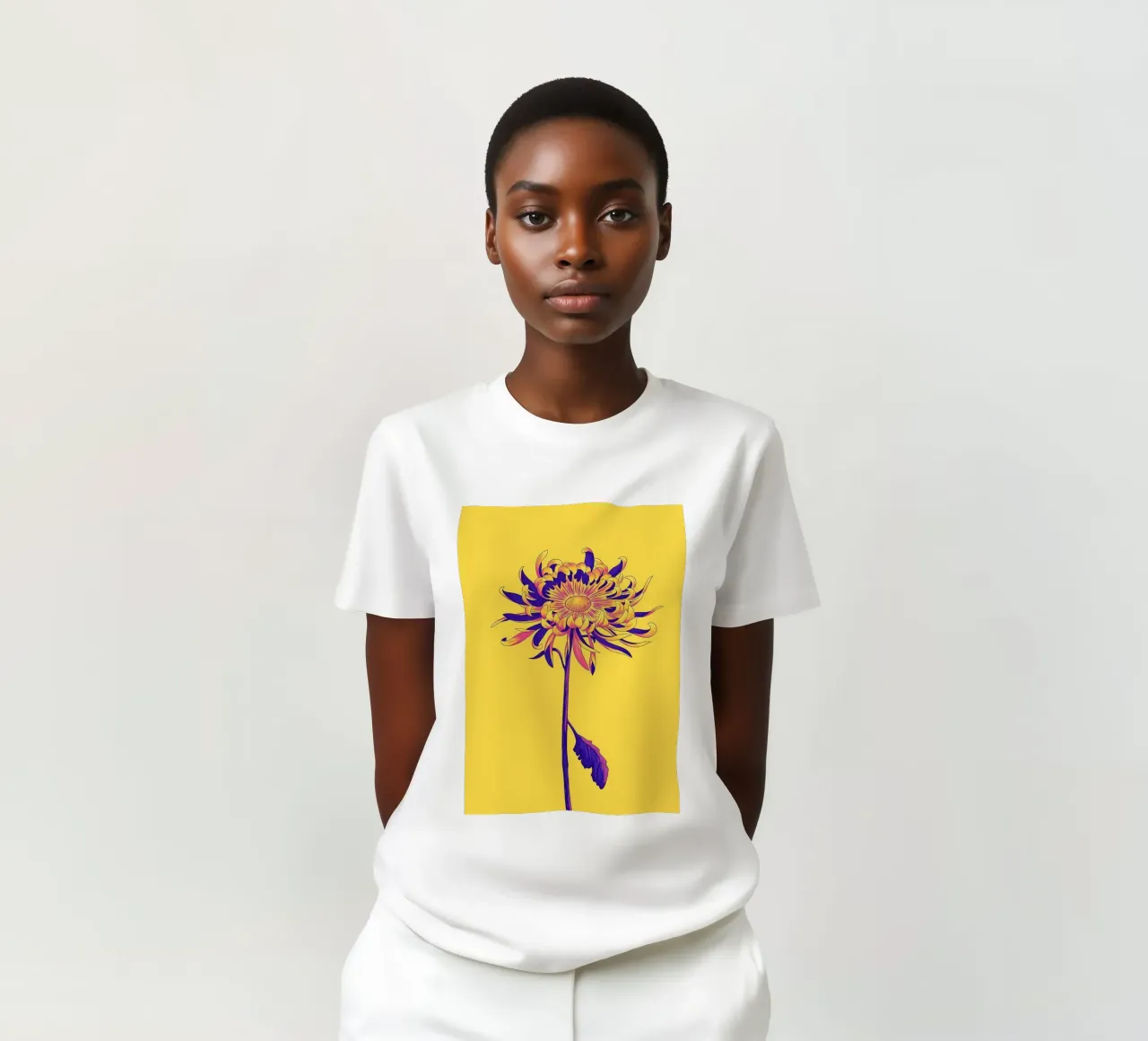 Fiore retrò Popart t-shirt da diedrich