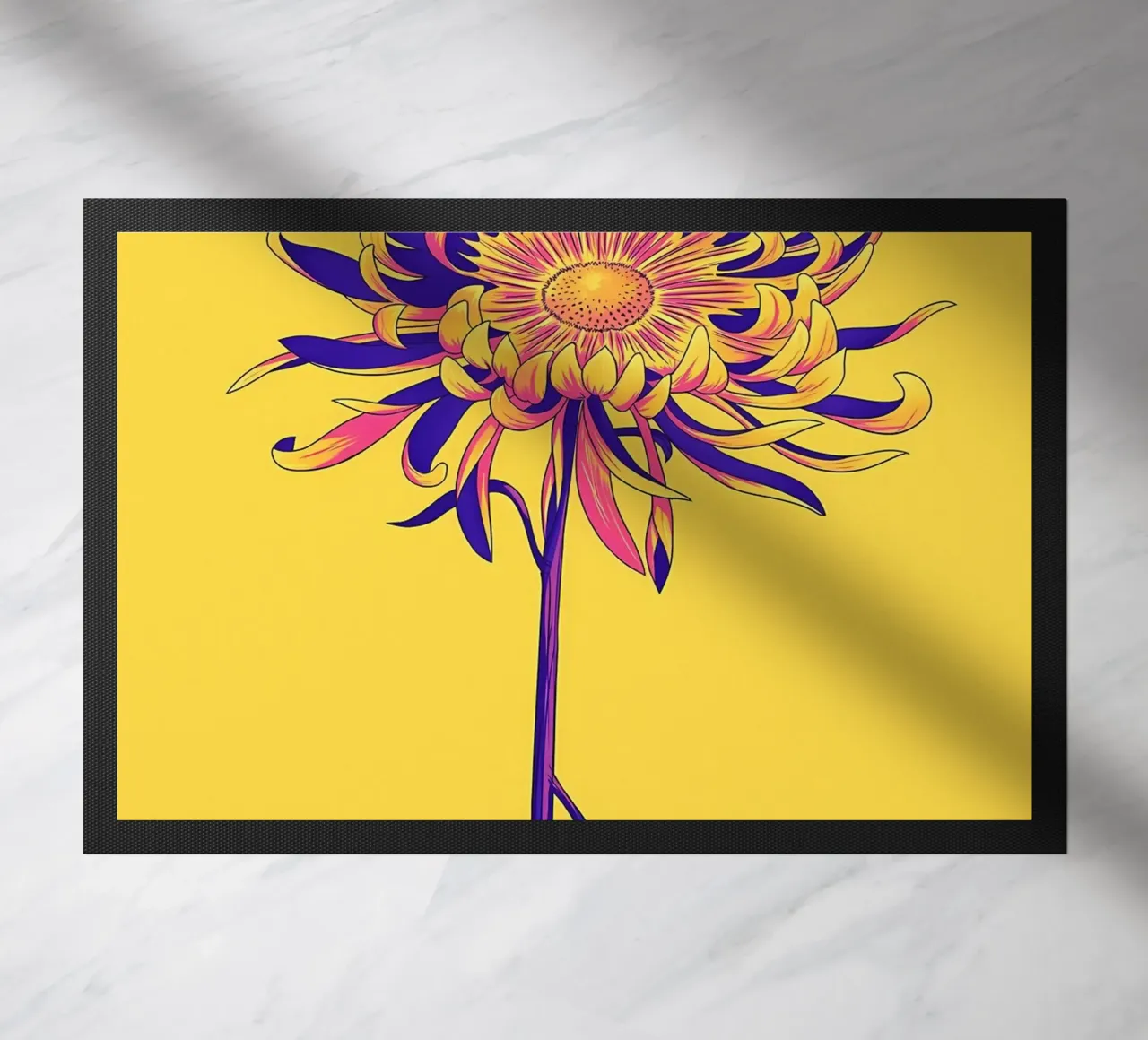 Fiore retrò Popart zerbino da diedrich