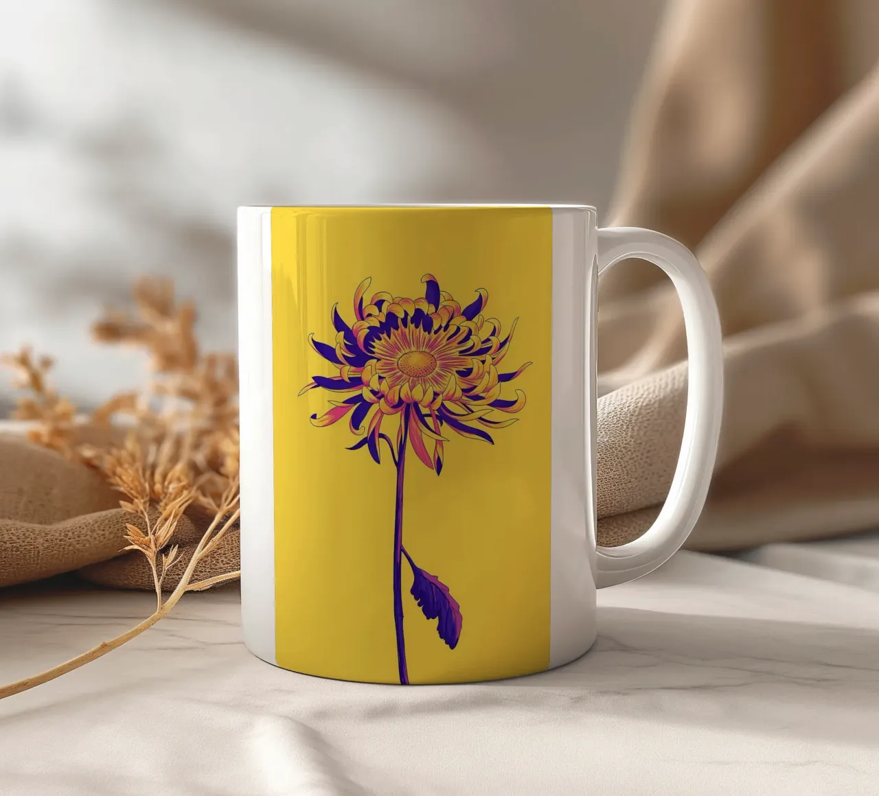 Fiore retrò Popart tazza in ceramica da diedrich