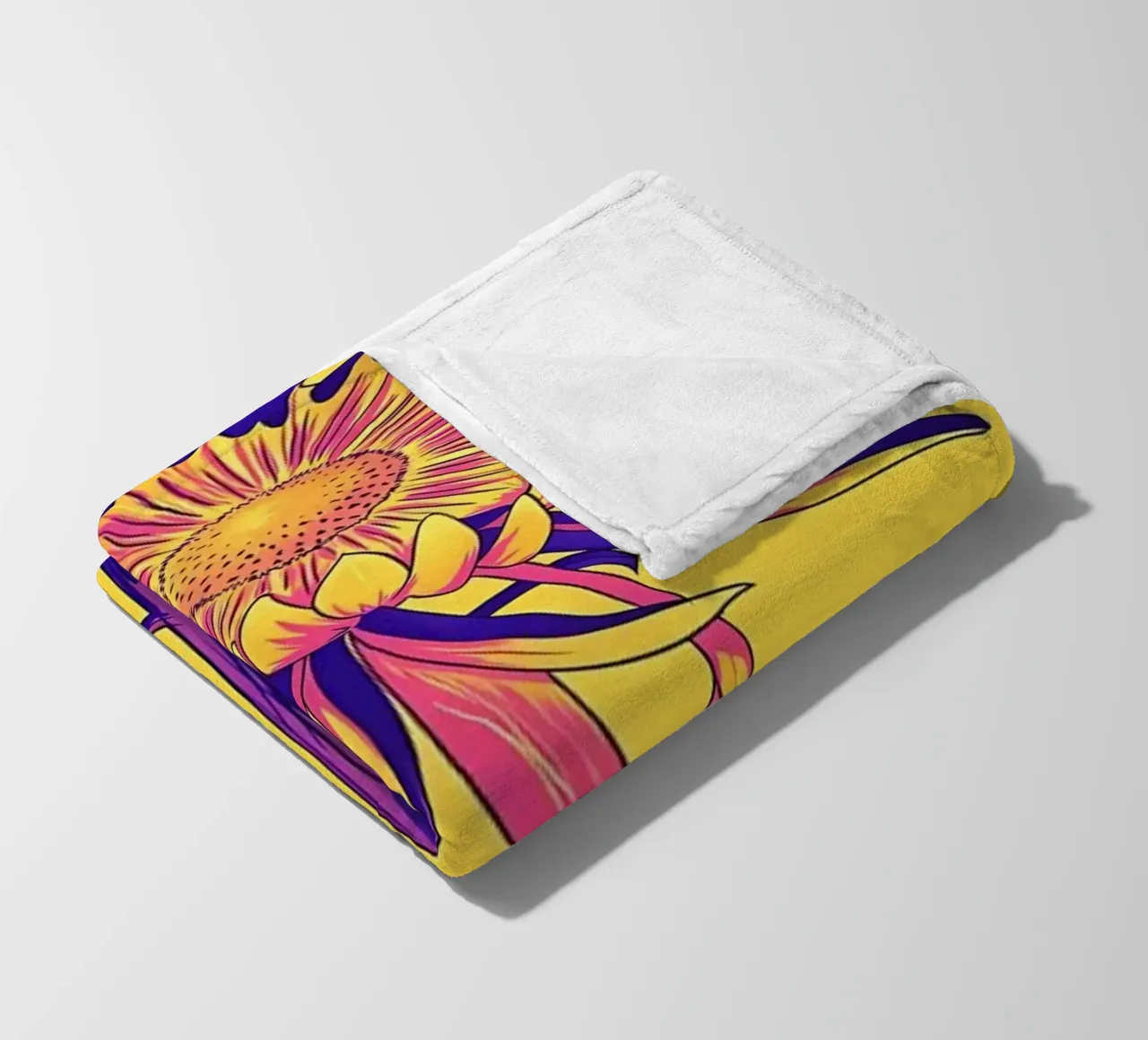 Fiore retrò Popart coperta in pile da diedrich