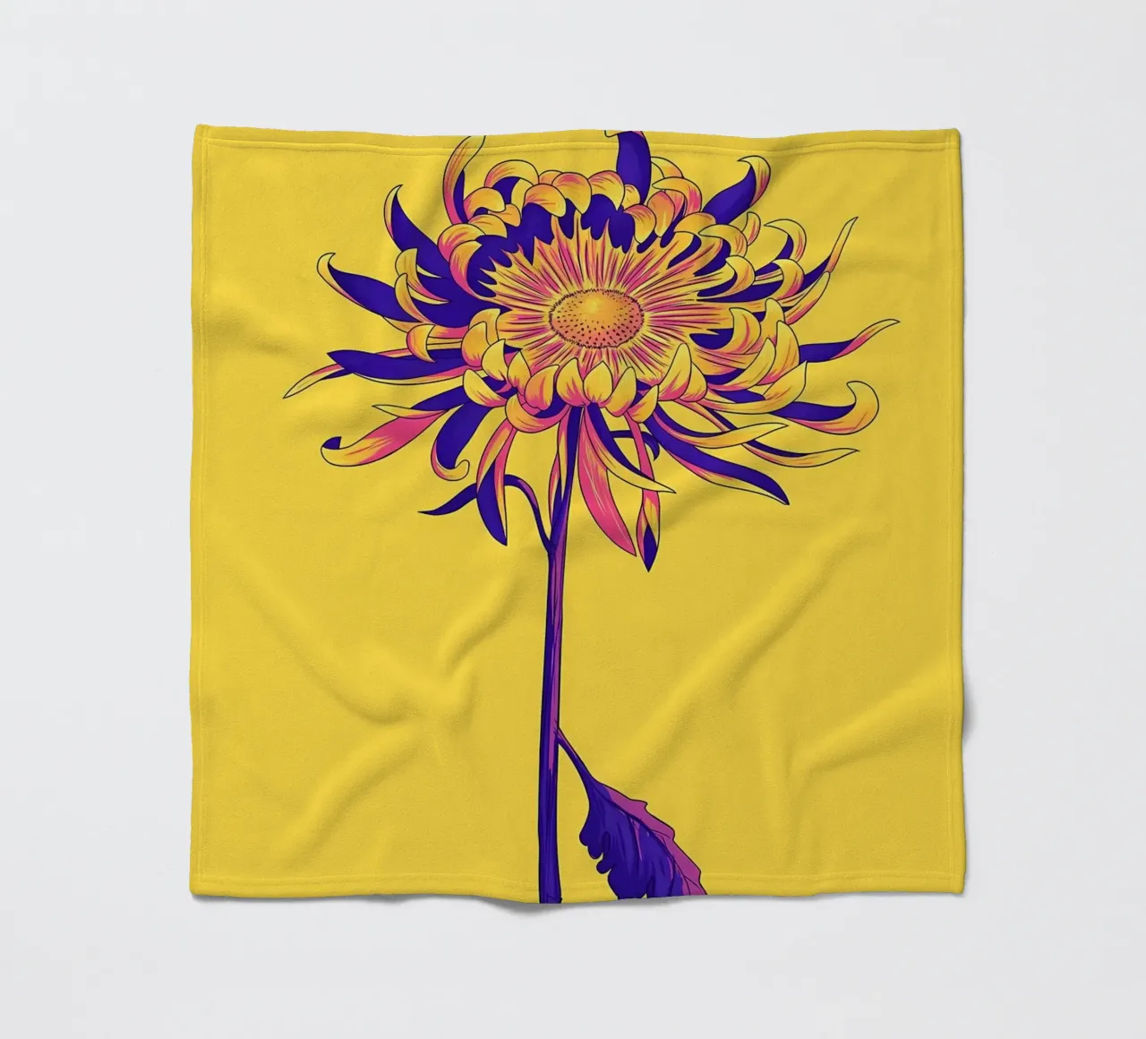 Fiore retrò Popart coperta in pile da diedrich