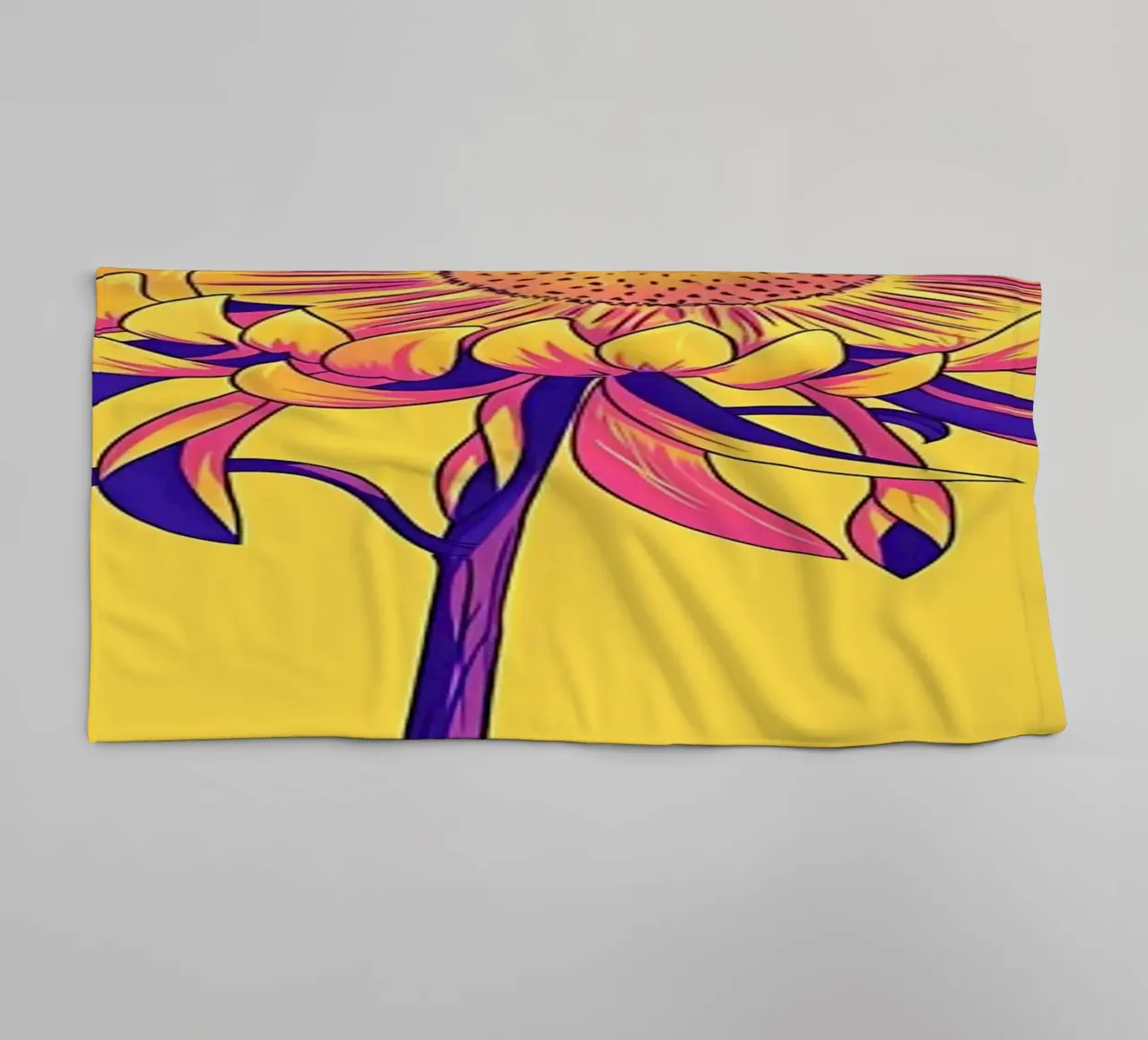 Fiore retrò Popart asciugamano da bagno da diedrich
