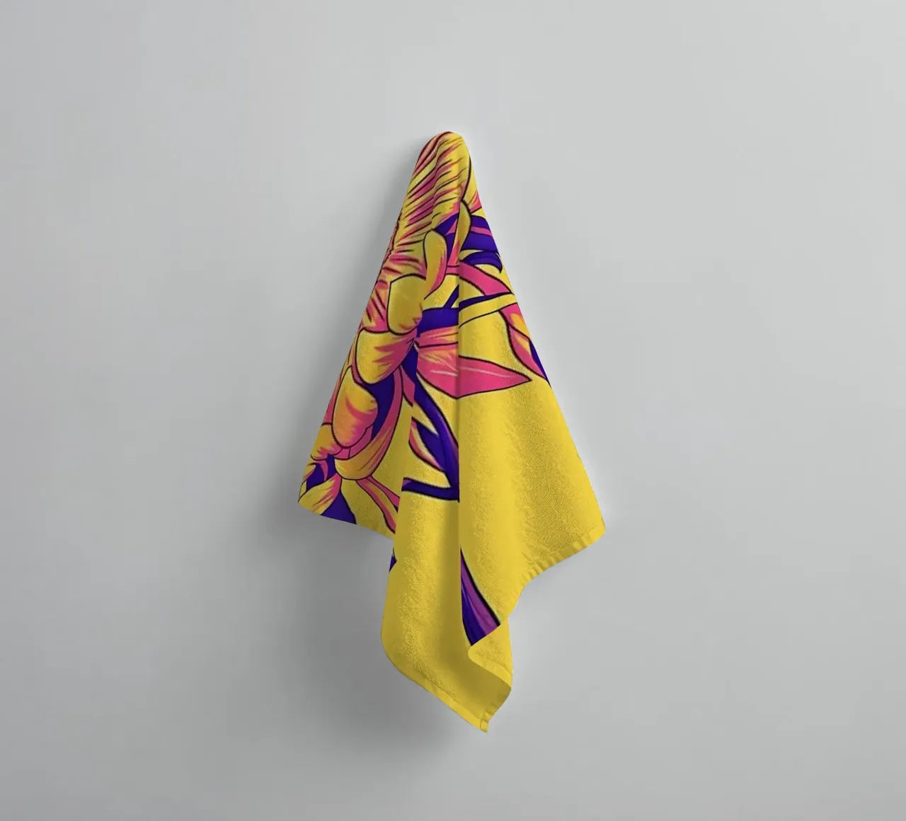 Fiore retrò Popart asciugamano da bagno da diedrich