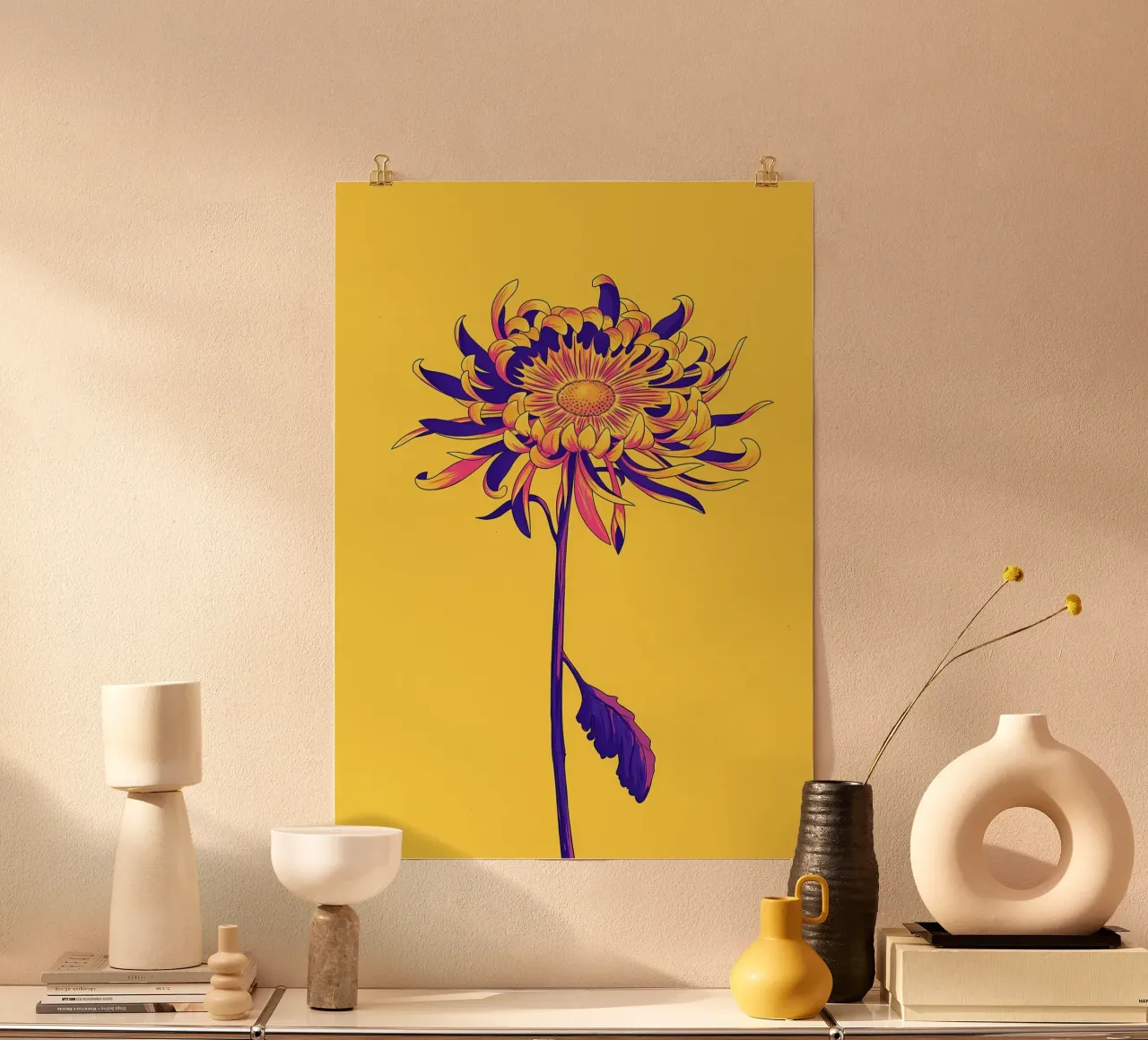 Fiore retrò Popart carta hahnemühle da diedrich