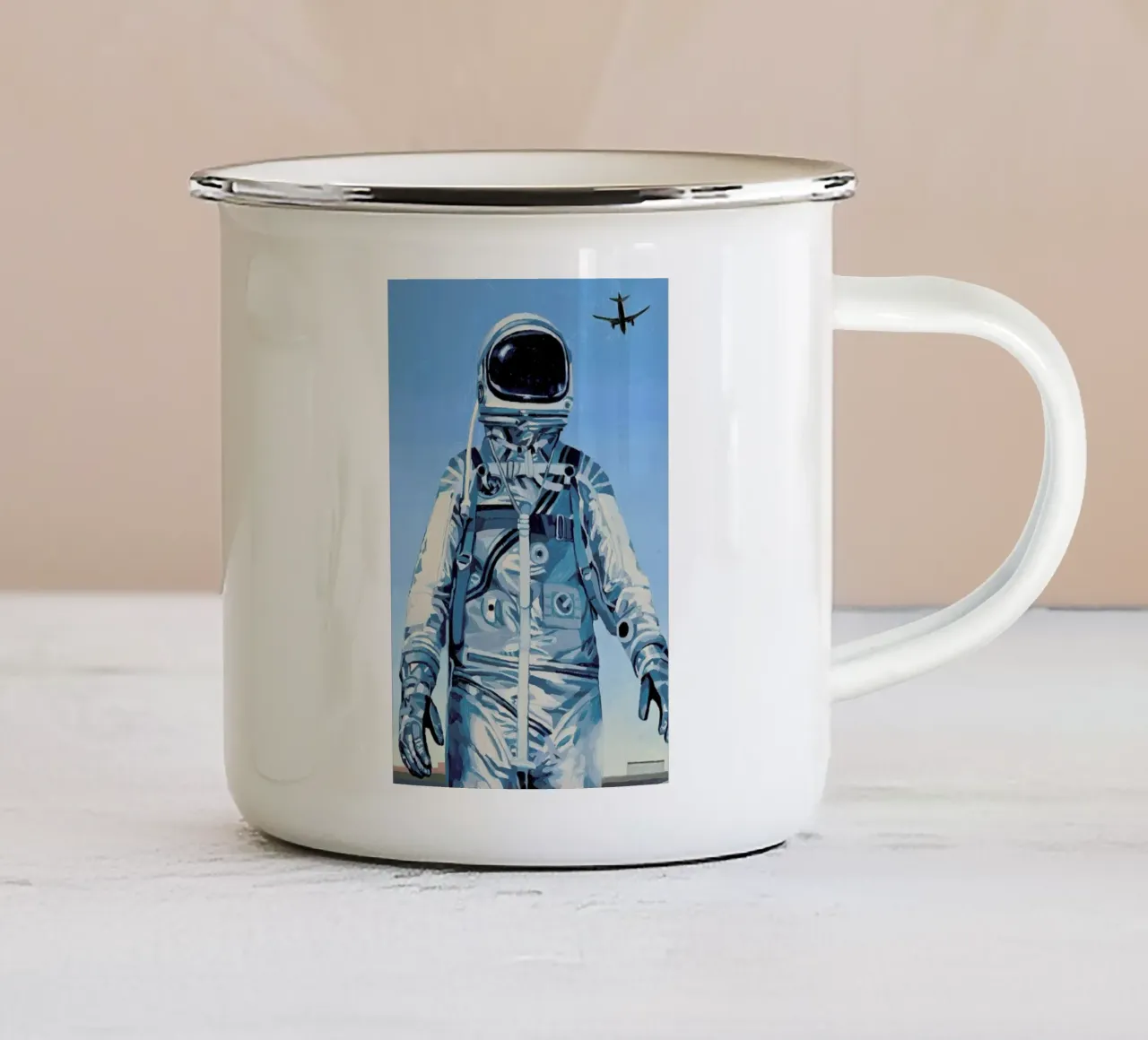 Under the Flight Path mug en émail de Scott Listfield