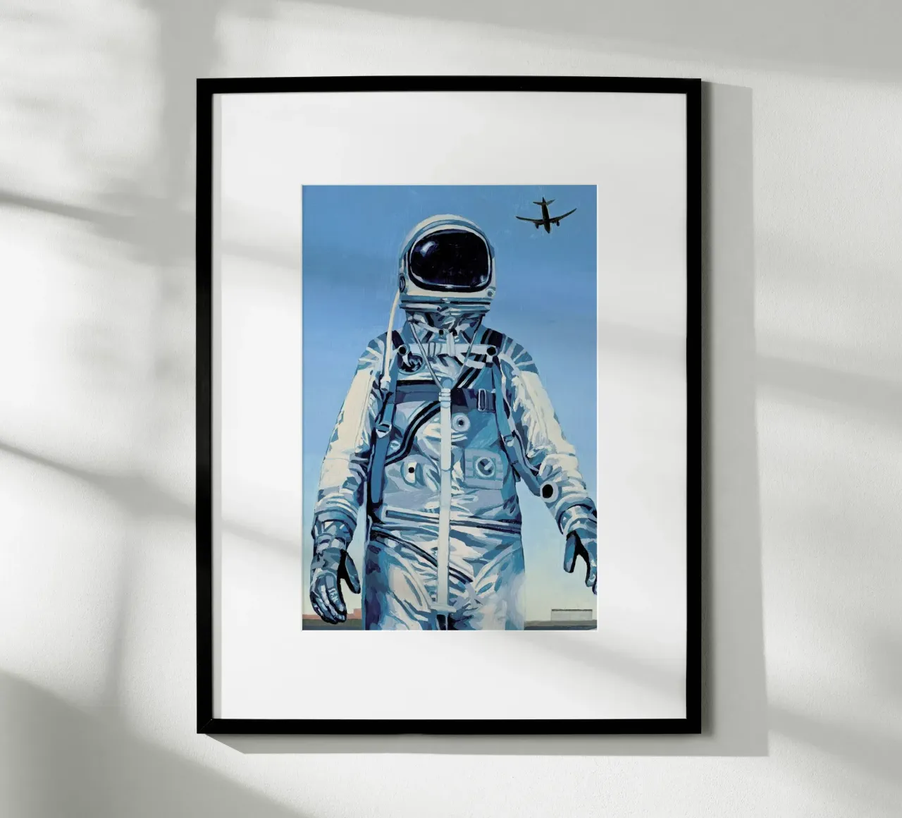 Under the Flight Path poster con telaio in legno da Scott Listfield