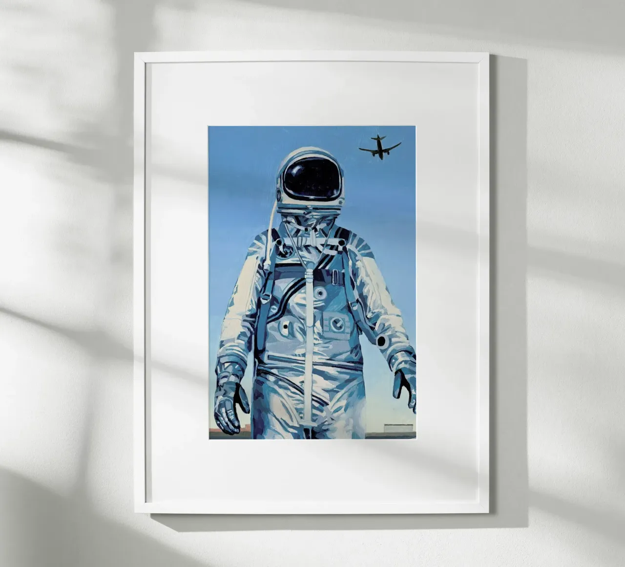 Under the Flight Path poster con telaio in legno da Scott Listfield