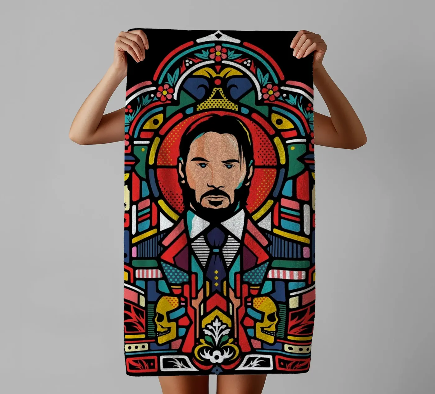 John Wick badhanddoek van Van Orton Design
