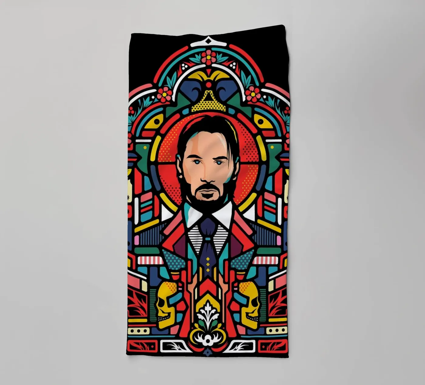 John Wick badhanddoek van Van Orton Design