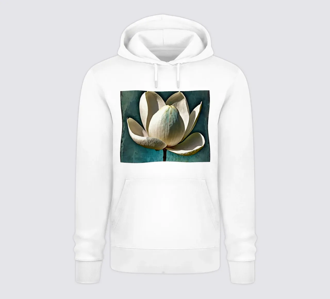 Un bel fiore di magnolia si erge alto felpa con cappuccio da DesignDoodle