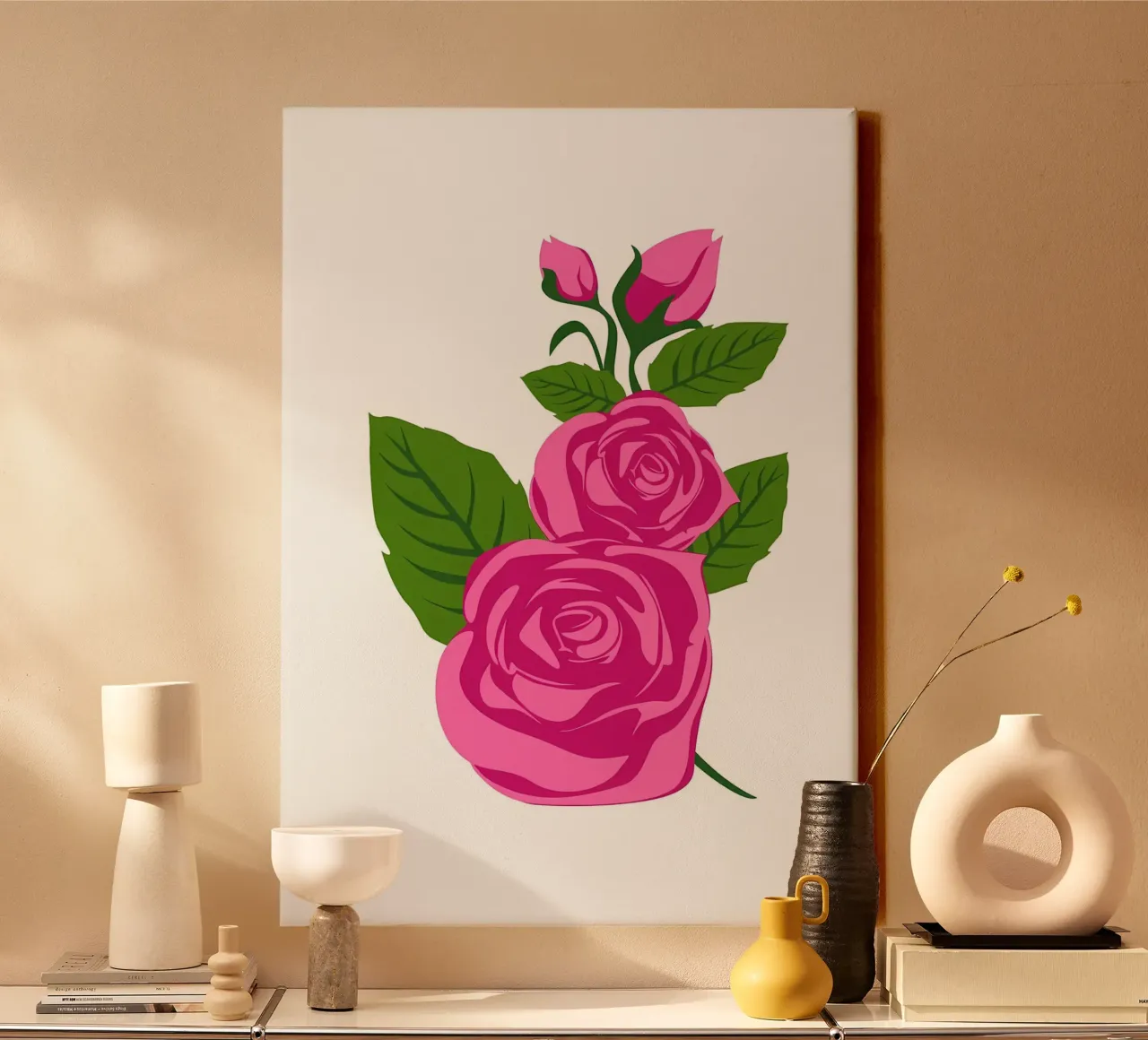 Fiore Retro sembra fresco tela da diedrich