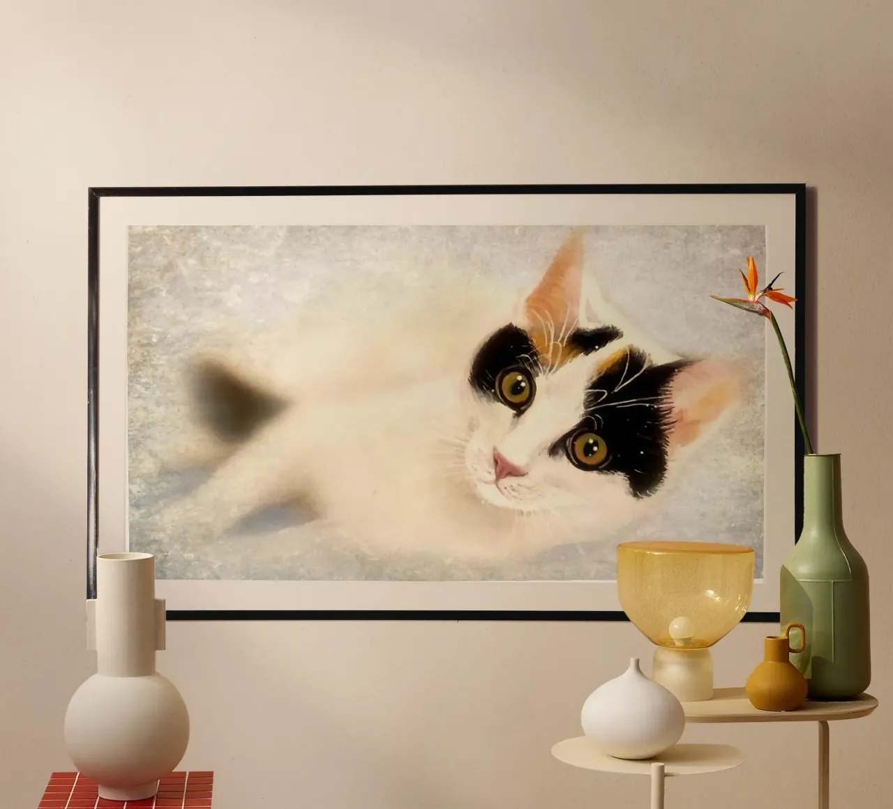 Lola das griechische Kätzchen Hahnemühle von Happy 😃 Art 🎨 by Christine Schnoell