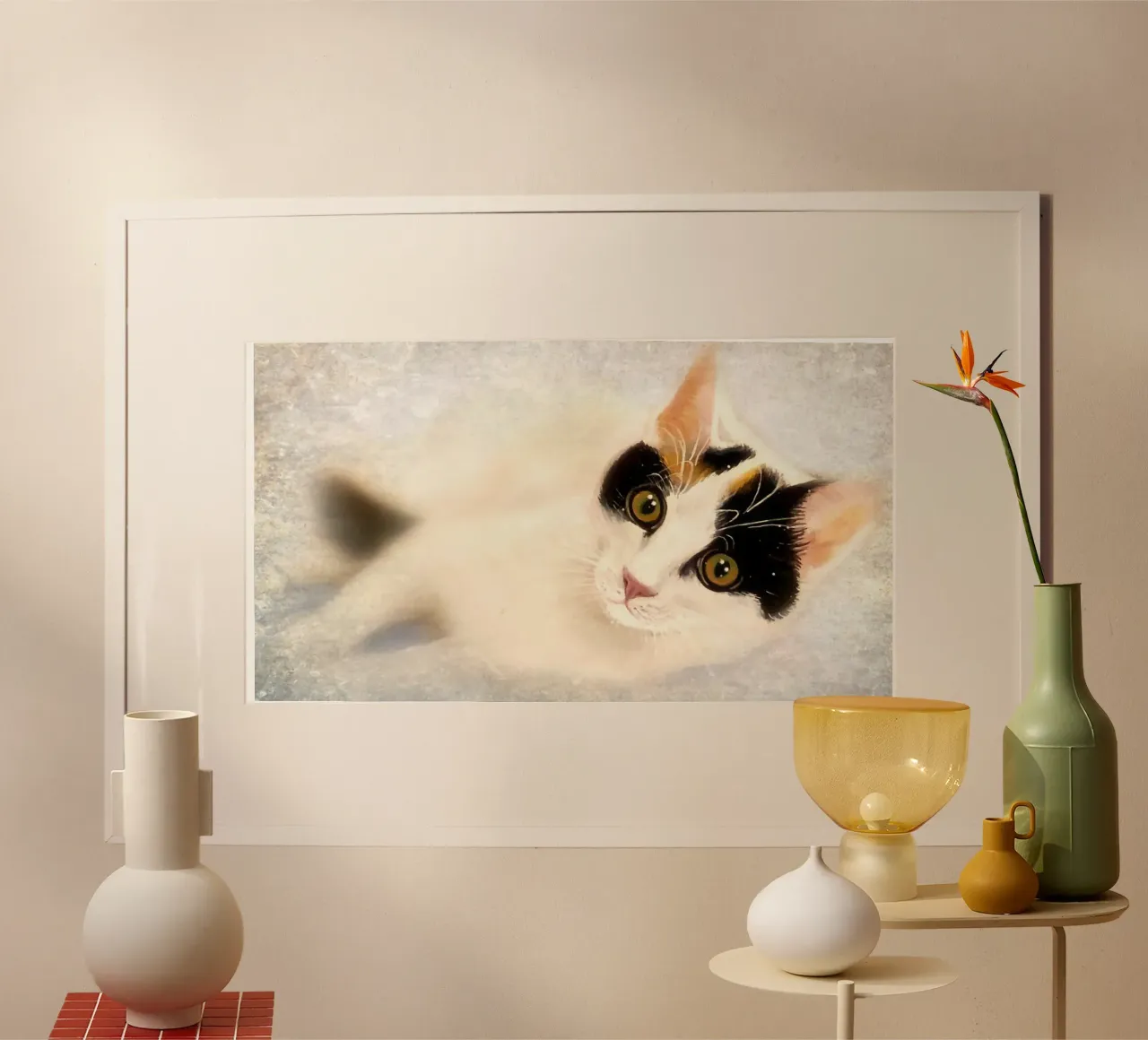 Lola das griechische Kätzchen Hahnemühle von Happy 😃 Art 🎨 by Christine Schnoell